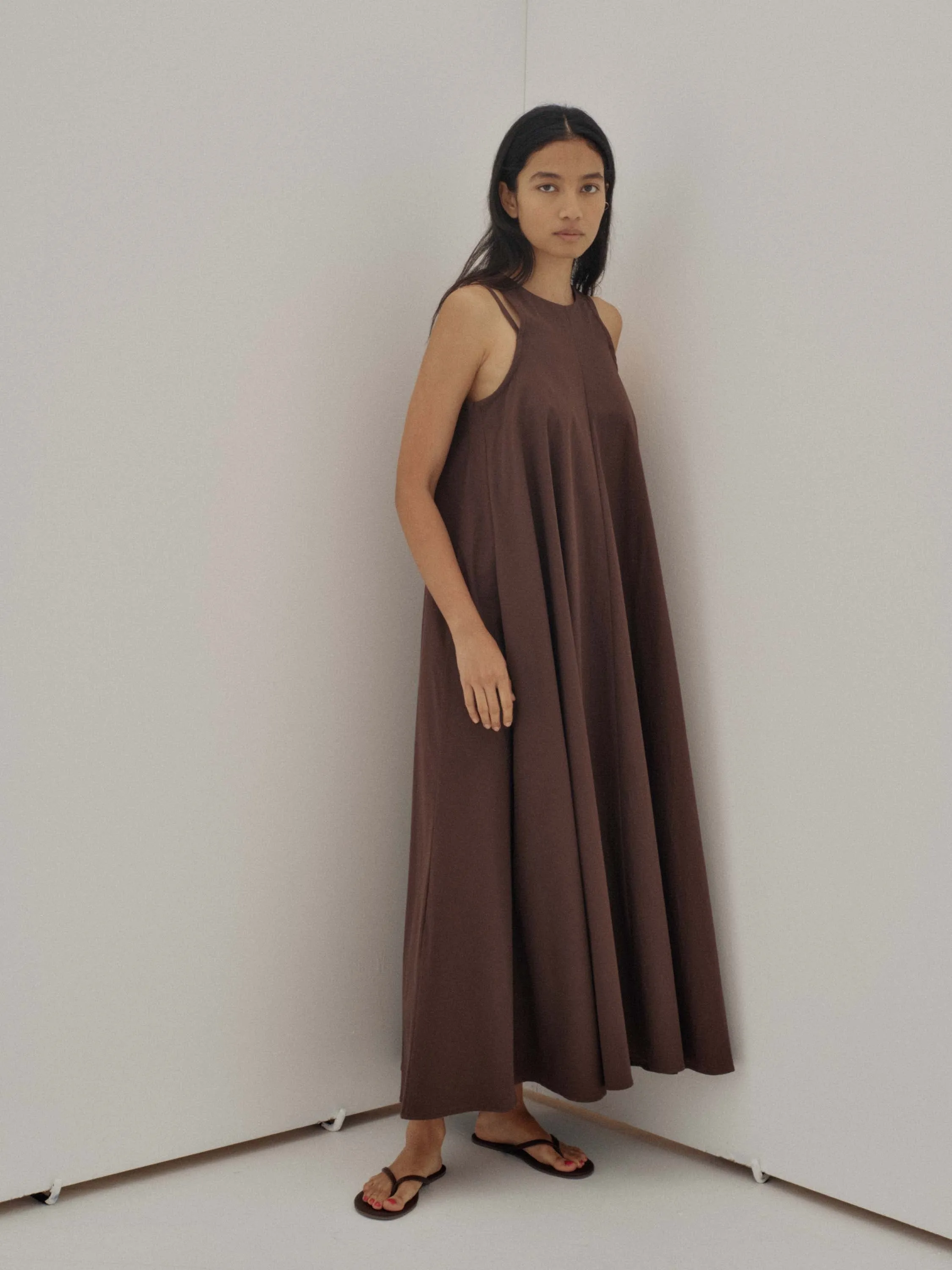 Us Pre Double Strap Dress in Brown sold by Sayaka Davis product image thumbnail 2