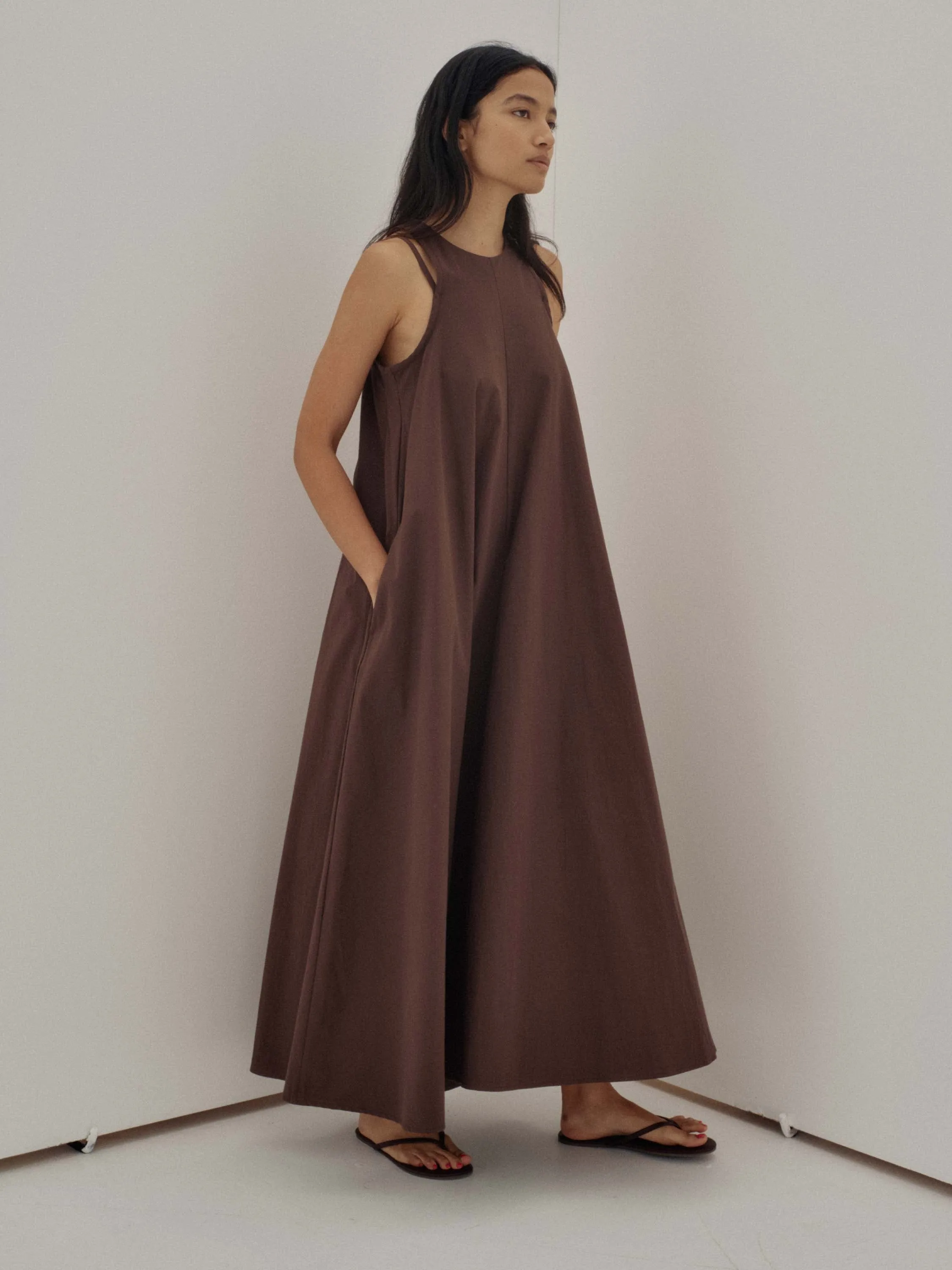 Us Pre Double Strap Dress in Brown sold by Sayaka Davis product image thumbnail 3