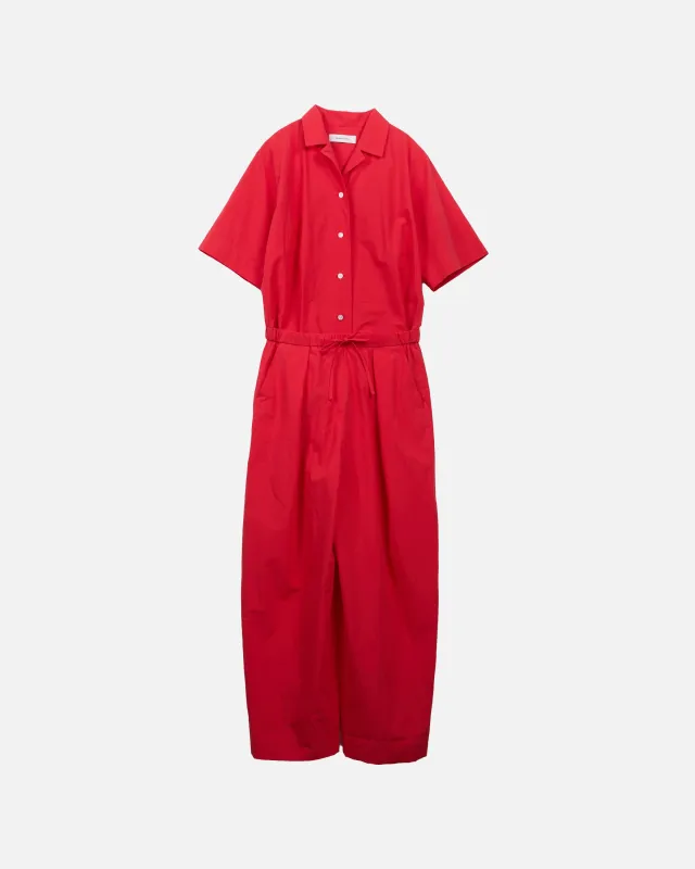 Us Pre Jumpsuit in Red made by Sayaka Davis