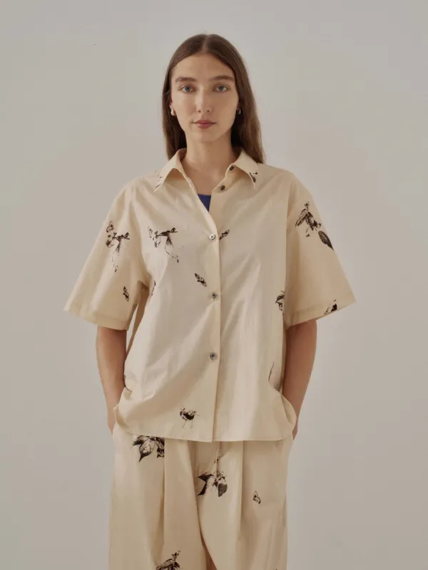 Us Pre Short Sleeve Shirt in Print made by Sayaka Davis