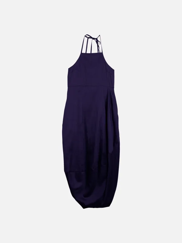 Us Pre Draped Dress in Eggplant made by Sayaka Davis