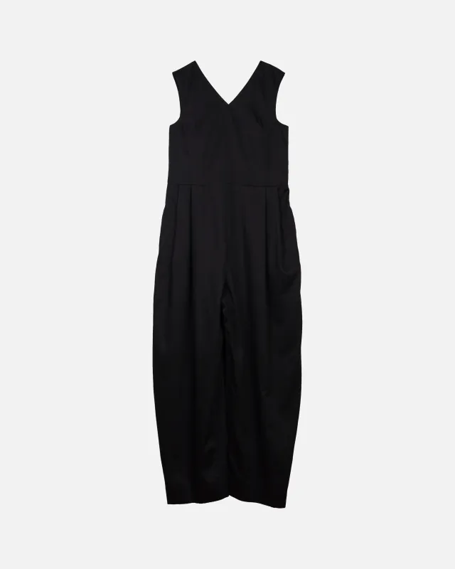 Us Pre V-Neck Jumpsuit in Black made by Sayaka Davis