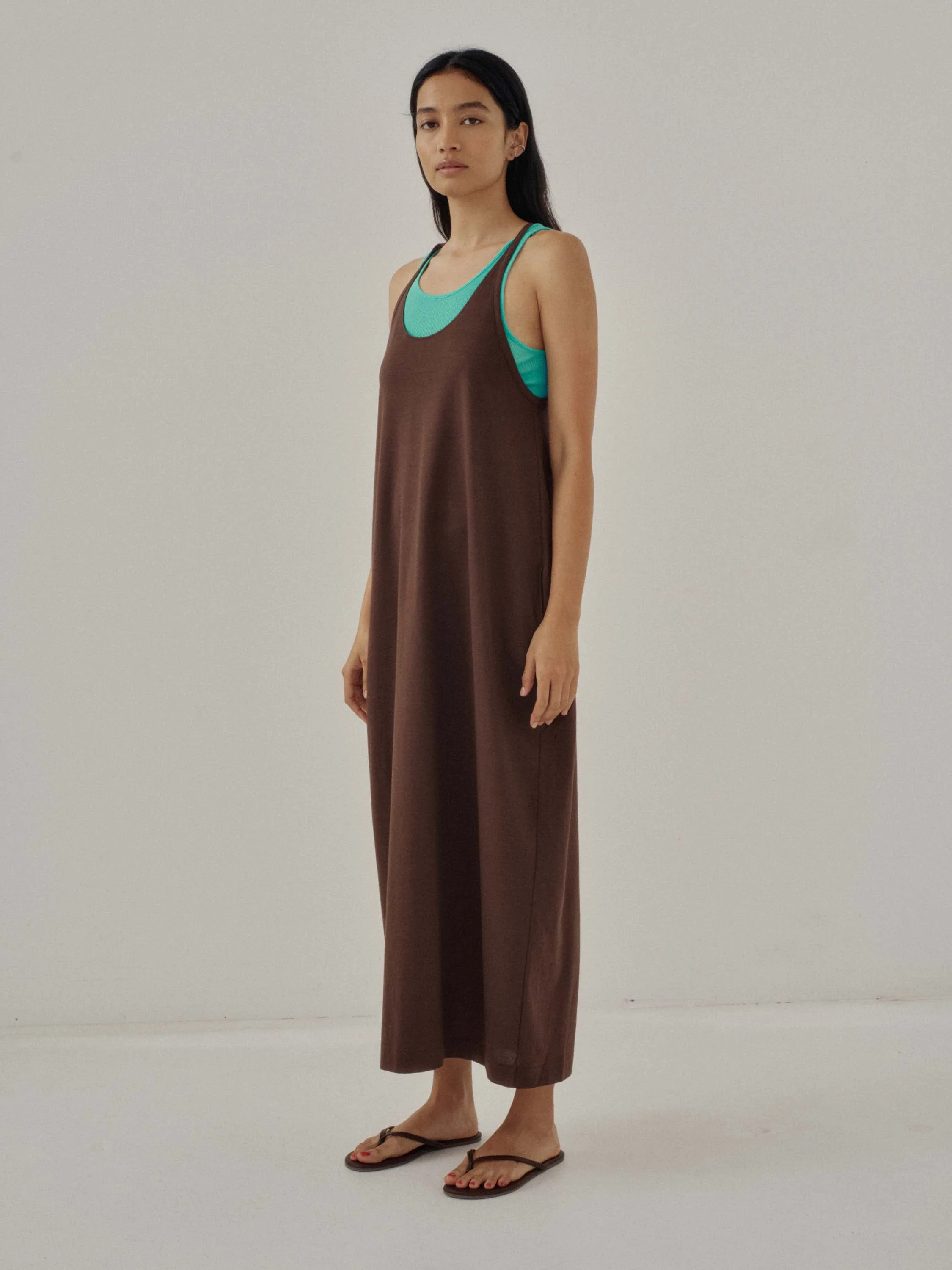 Us Pre Halter Jersey Dress in Brown sold by Sayaka Davis product image thumbnail 3