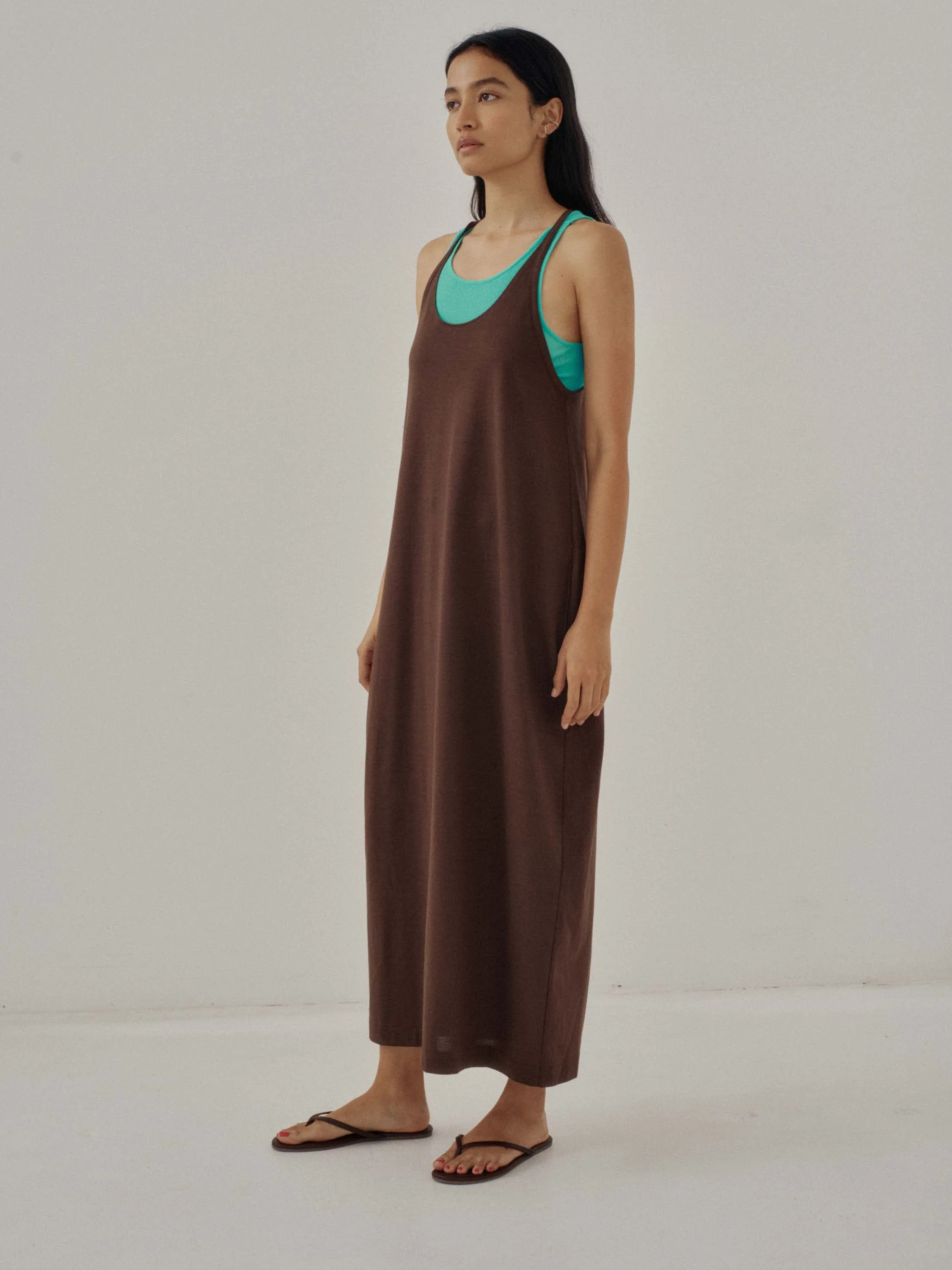 Us Pre Halter Jersey Dress in Brown sold by Sayaka Davis product image thumbnail 4