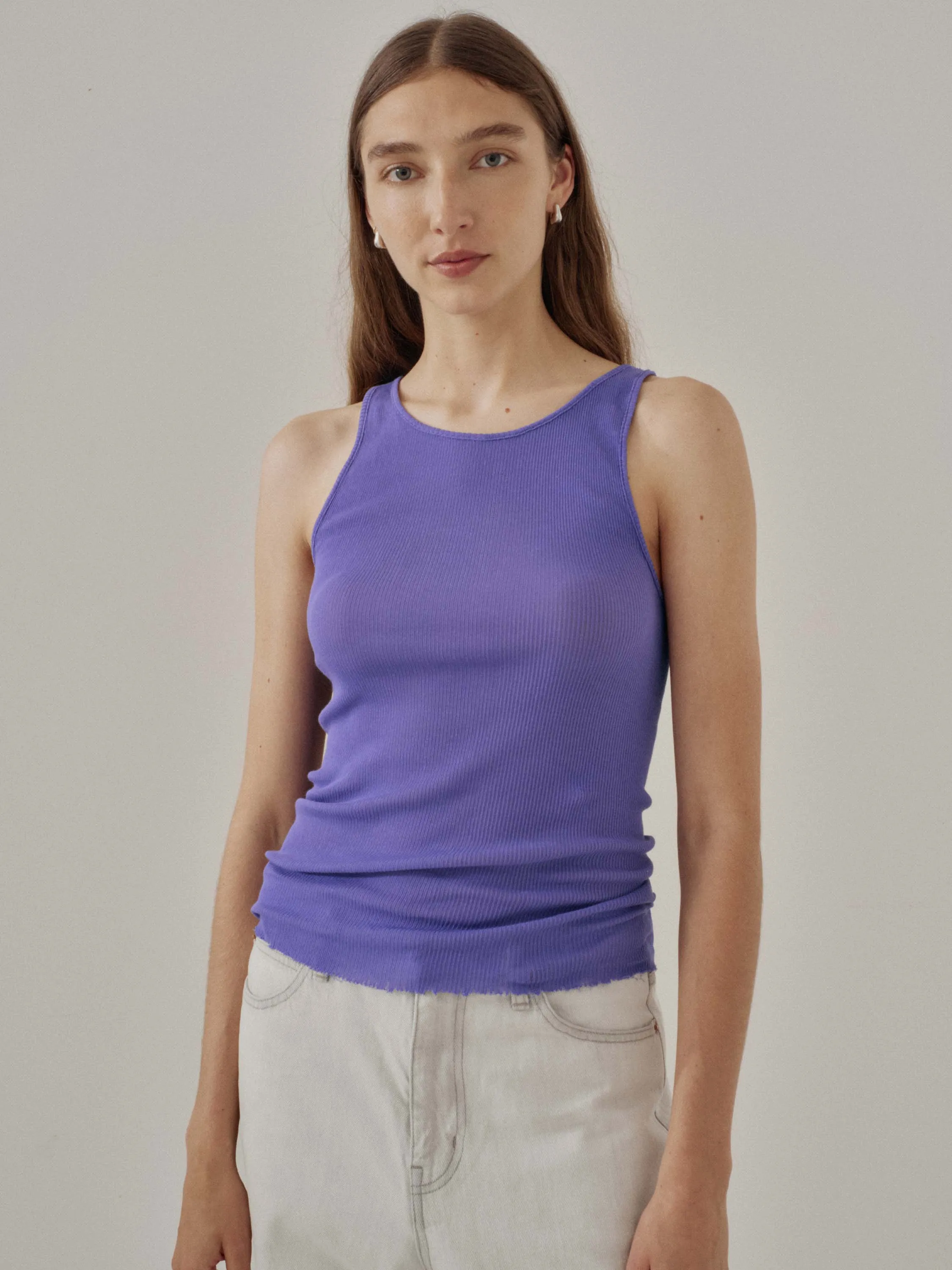 Us Pre Rib Tank in Periwinkle sold by Sayaka Davis product image thumbnail 2