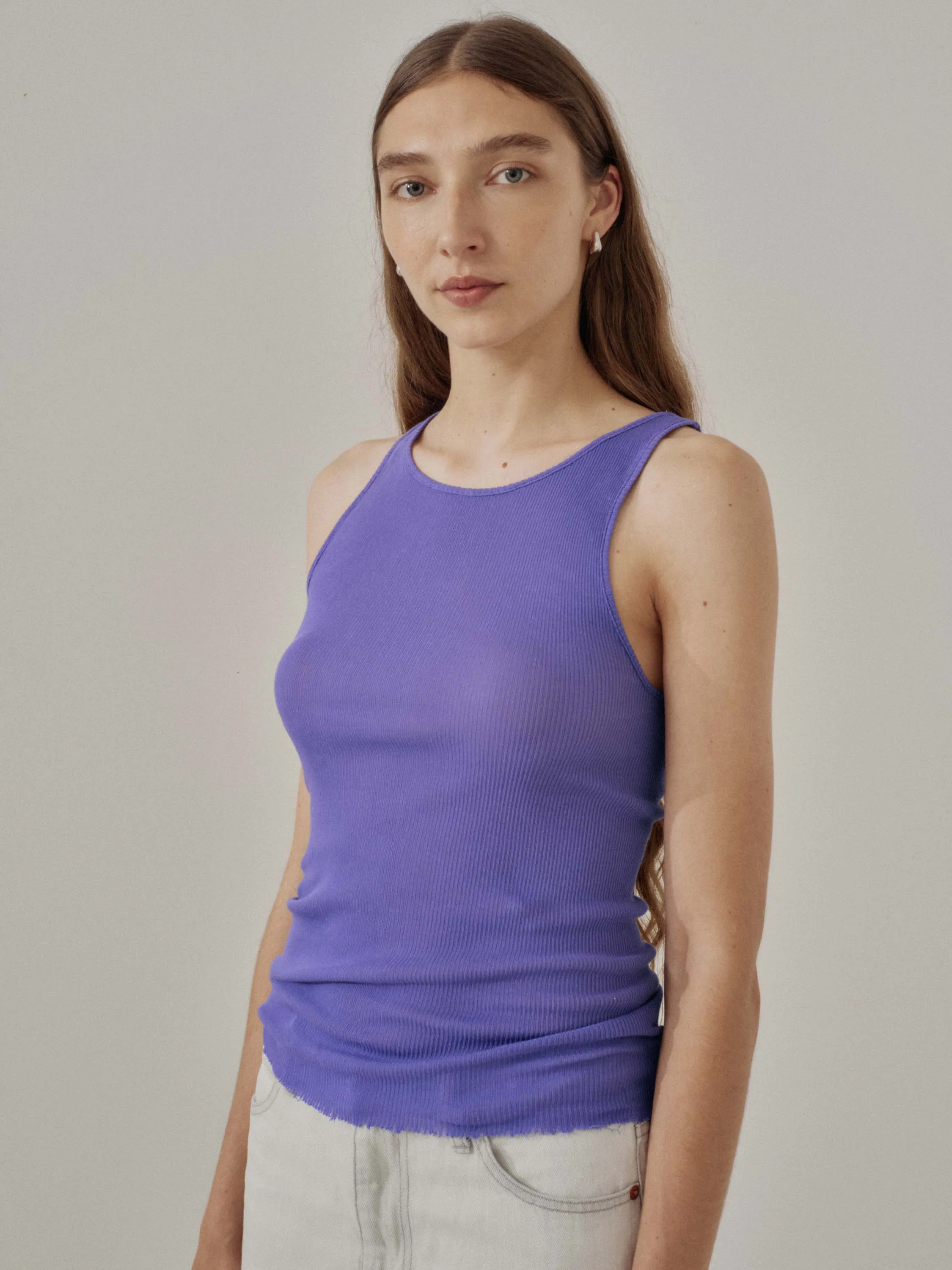 Us Pre Rib Tank in Periwinkle sold by Sayaka Davis product image thumbnail 3