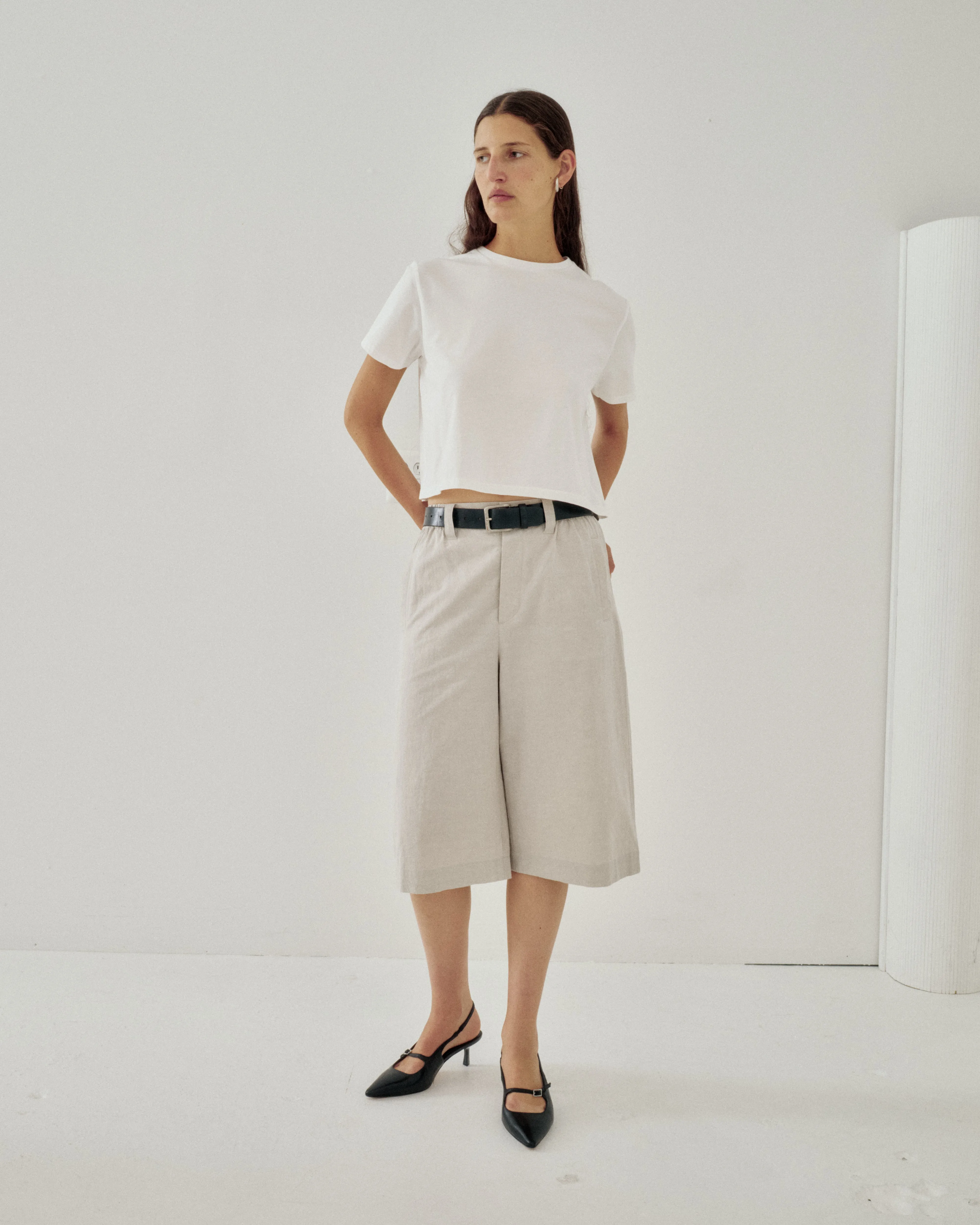 Us Pre Compact Tee in White sold by Sayaka Davis product image thumbnail 4