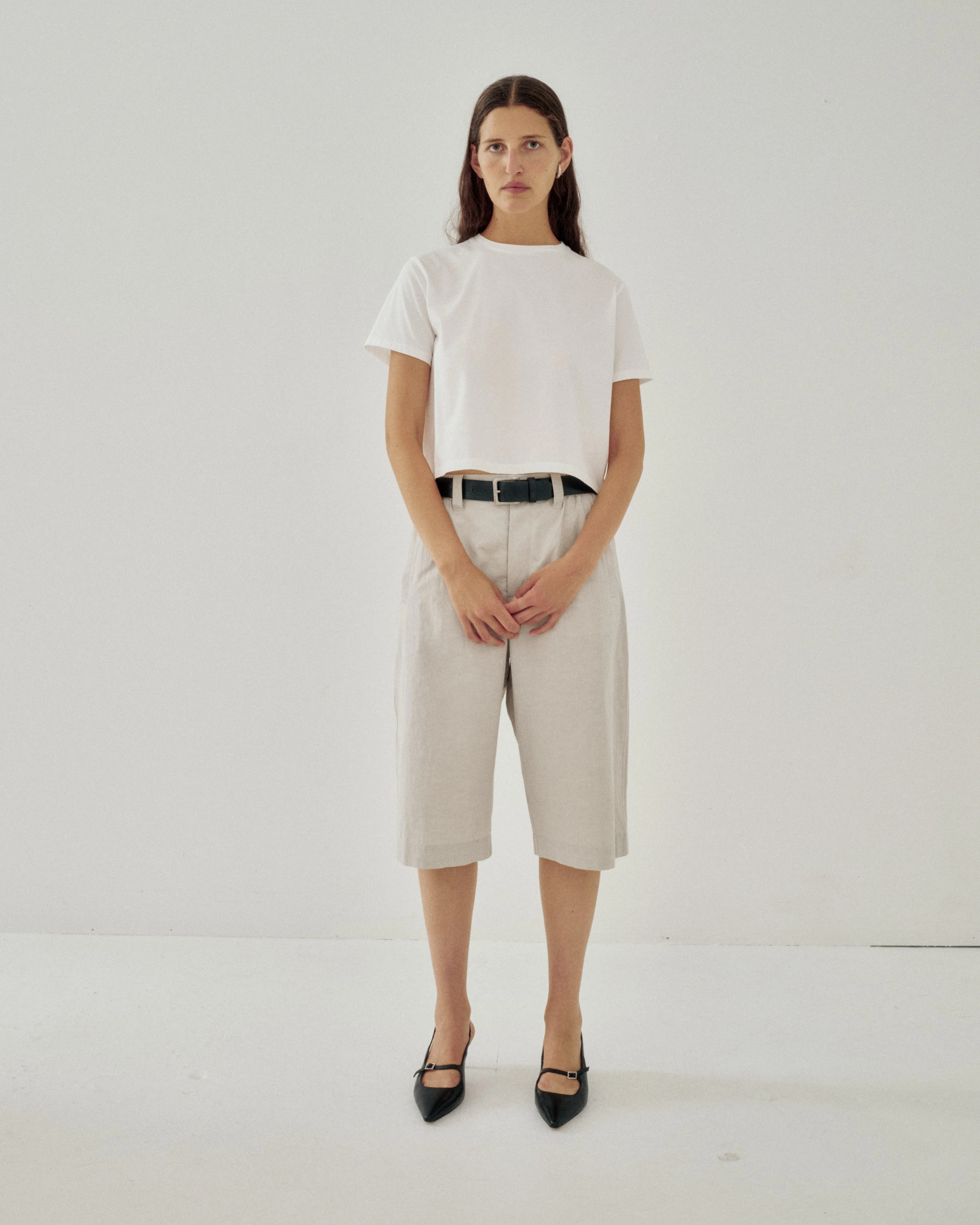 Us Pre Compact Tee in White sold by Sayaka Davis product image thumbnail 5