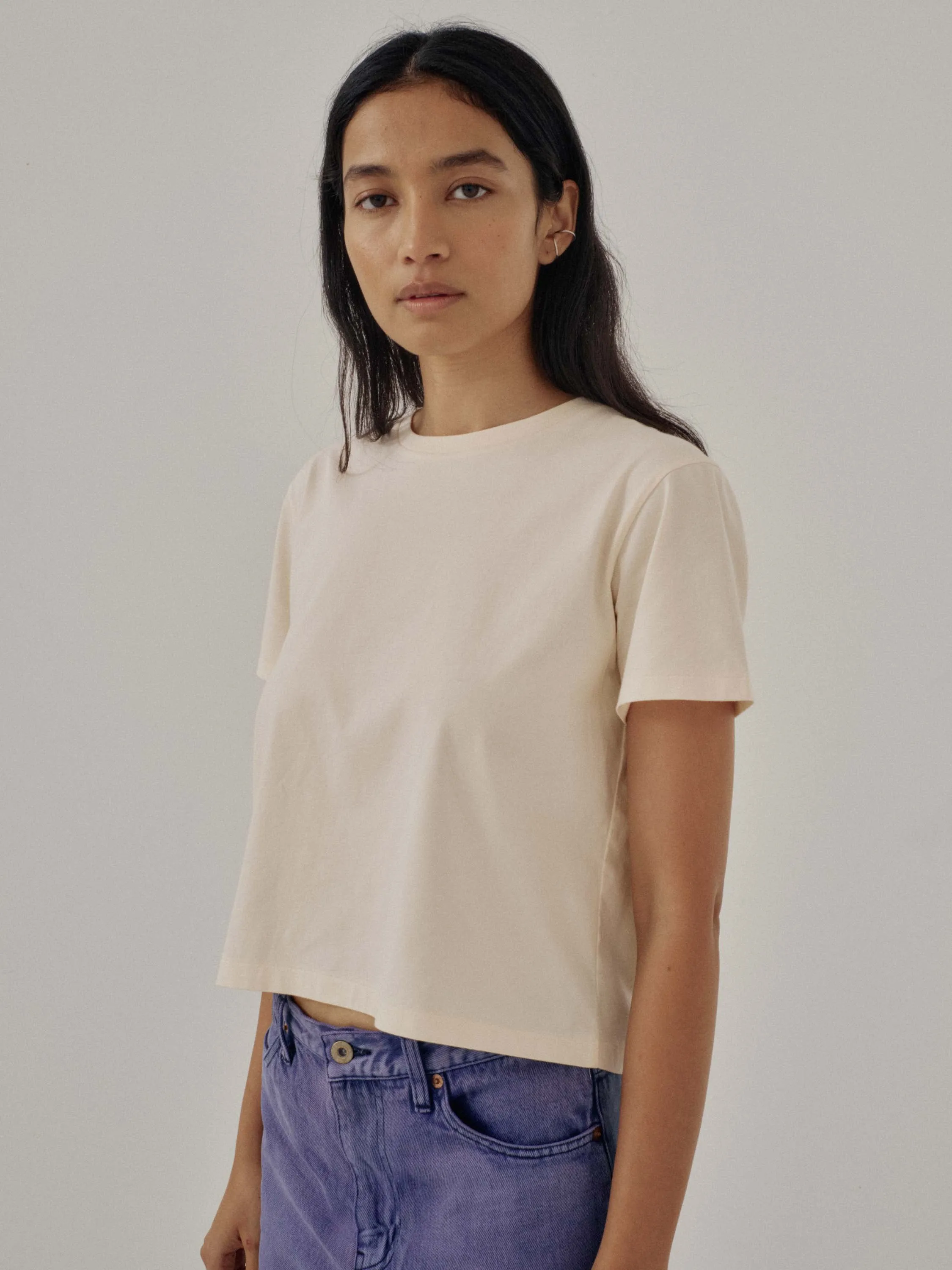 Us Pre Compact Tee in Sherbet sold by Sayaka Davis