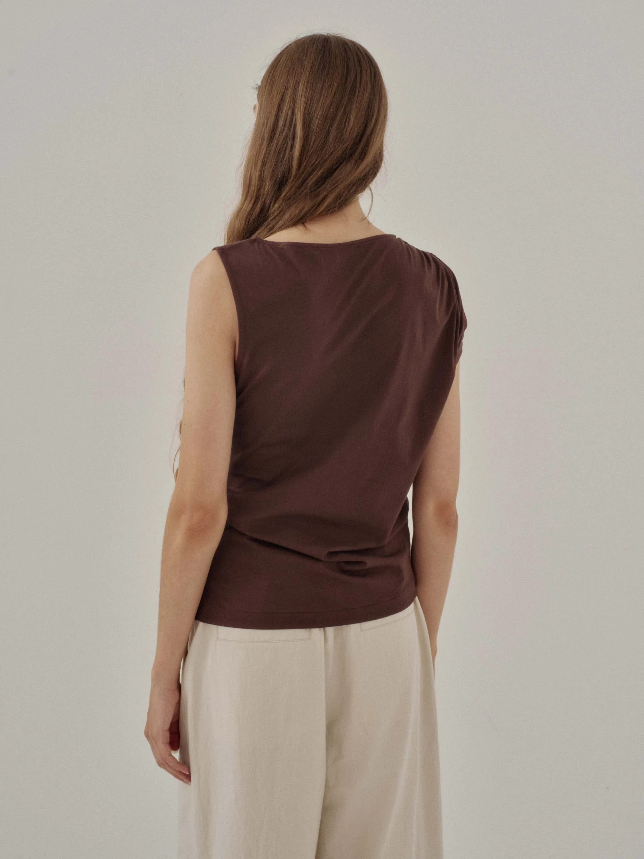 Us Pre Asymmetrical Tee in Brown sold by Sayaka Davis product image thumbnail 5