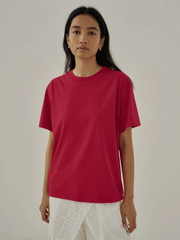 Us Pre Classic Tee in Red made by Sayaka Davis