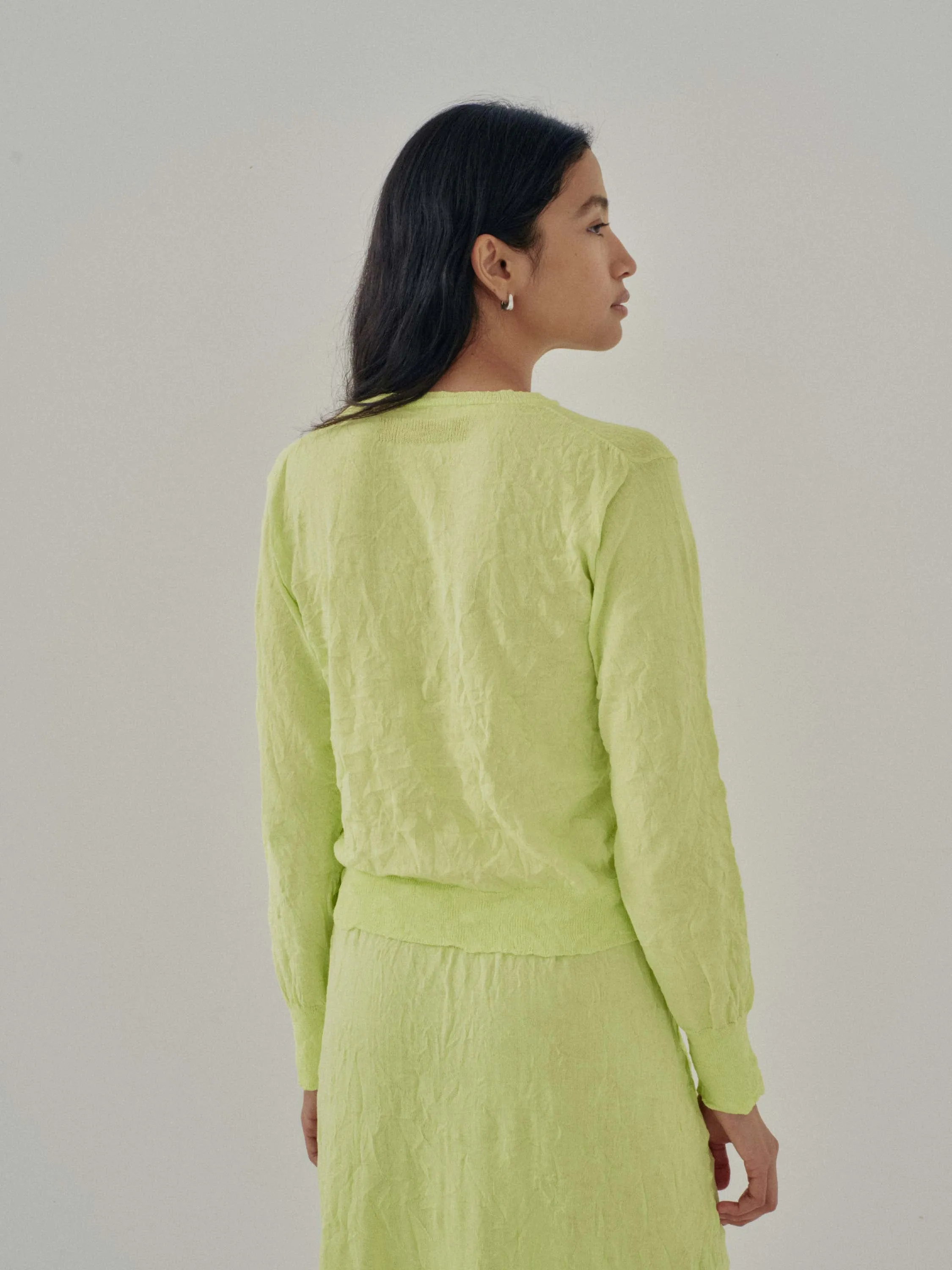 Us Pre Crinkled Pullover in Electric Lime sold by Sayaka Davis product image thumbnail 5