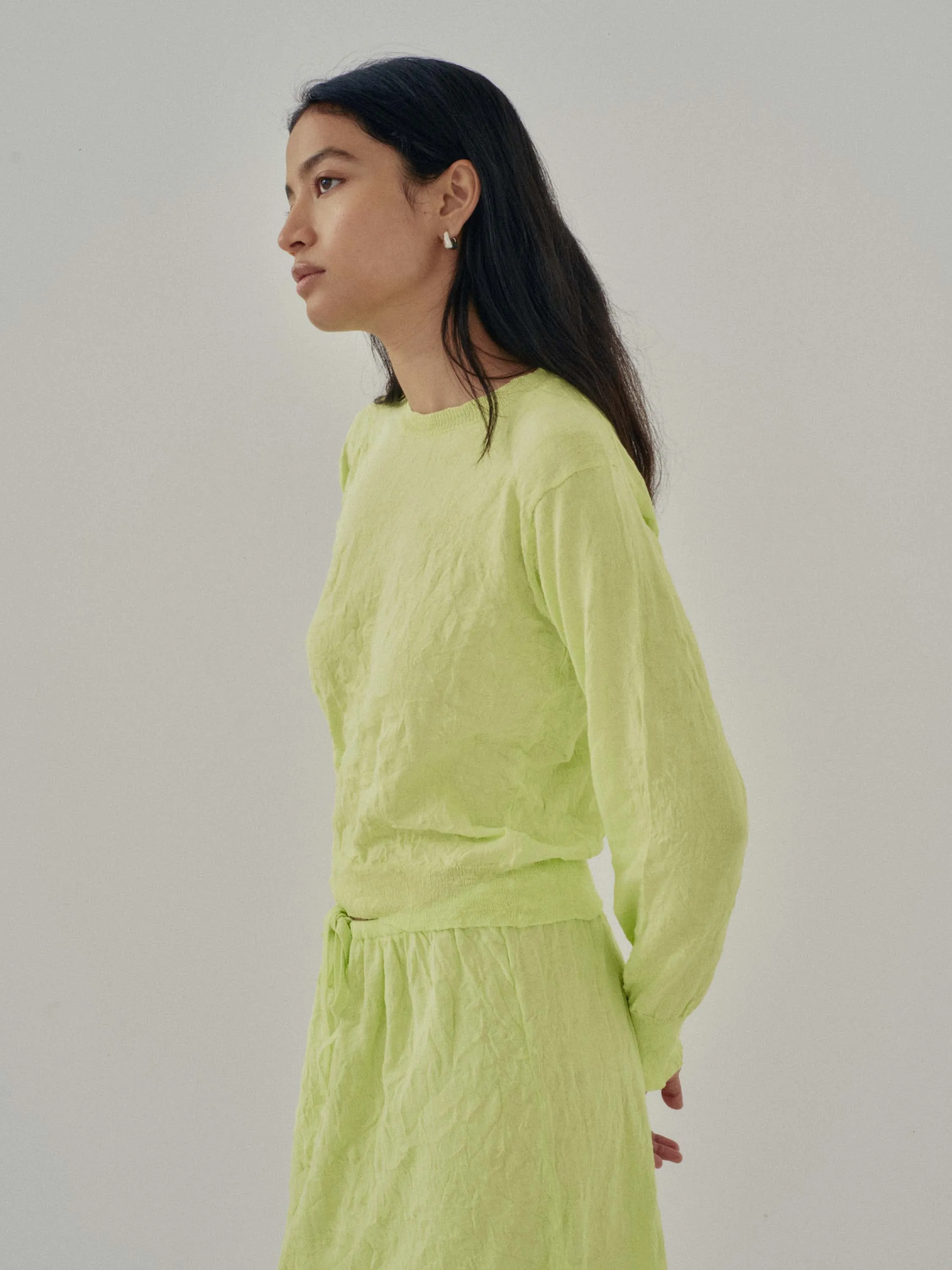Us Pre Crinkled Pullover in Electric Lime sold by Sayaka Davis product image thumbnail 4