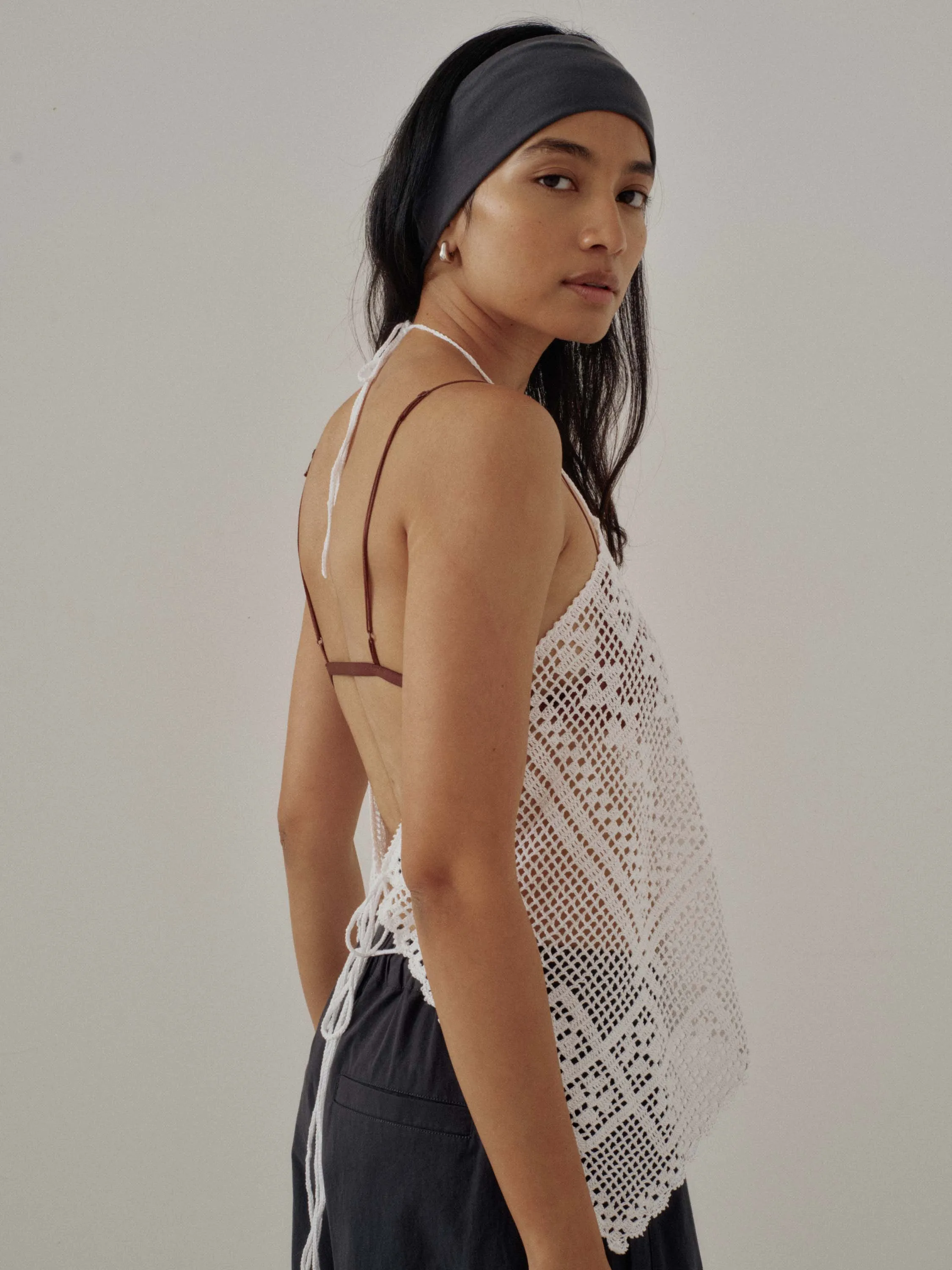 Us Pre Crochet Lace Camisole in White sold by Sayaka Davis product image thumbnail 2
