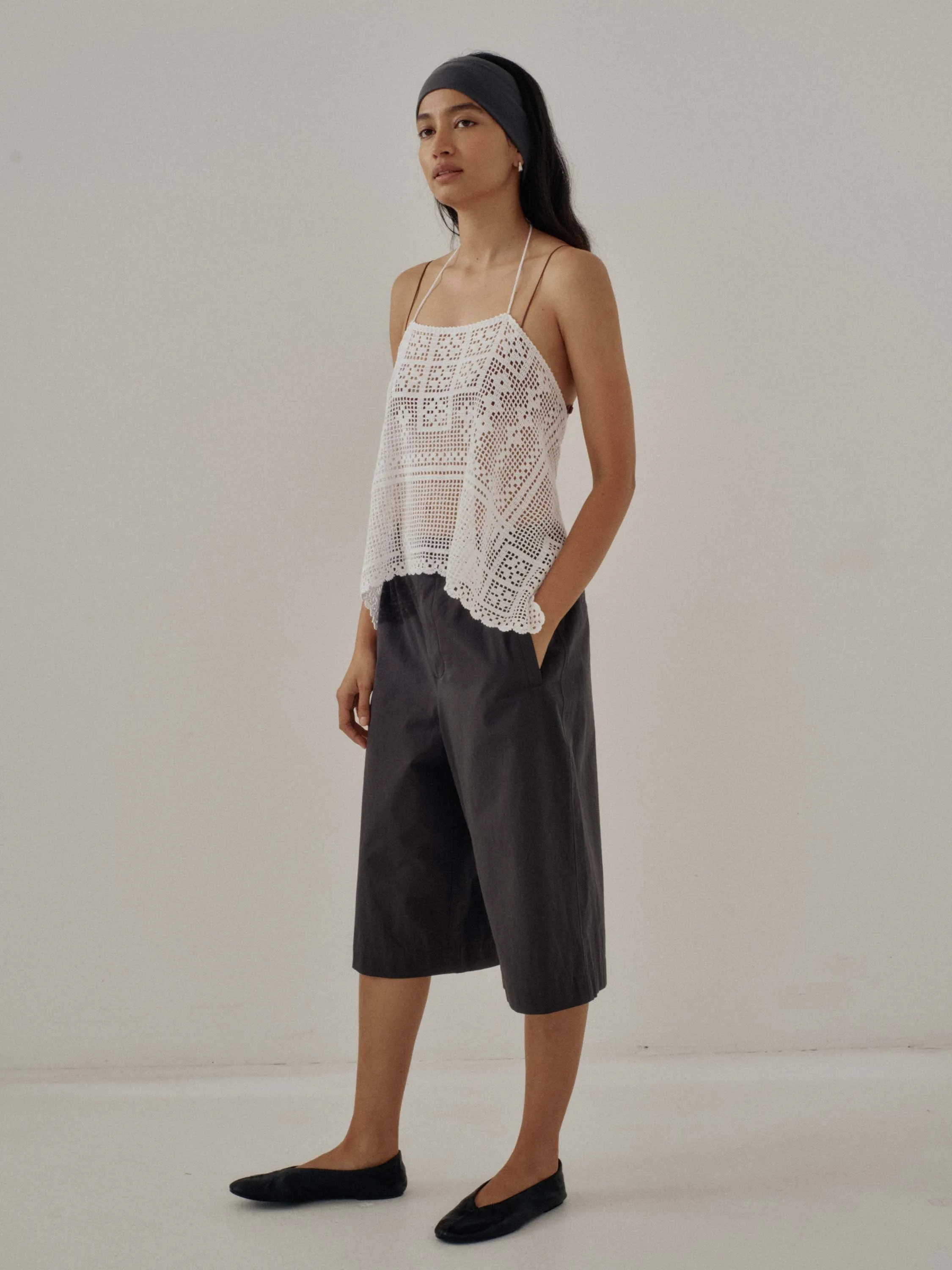Us Pre Crochet Lace Camisole in White sold by Sayaka Davis product image thumbnail 5
