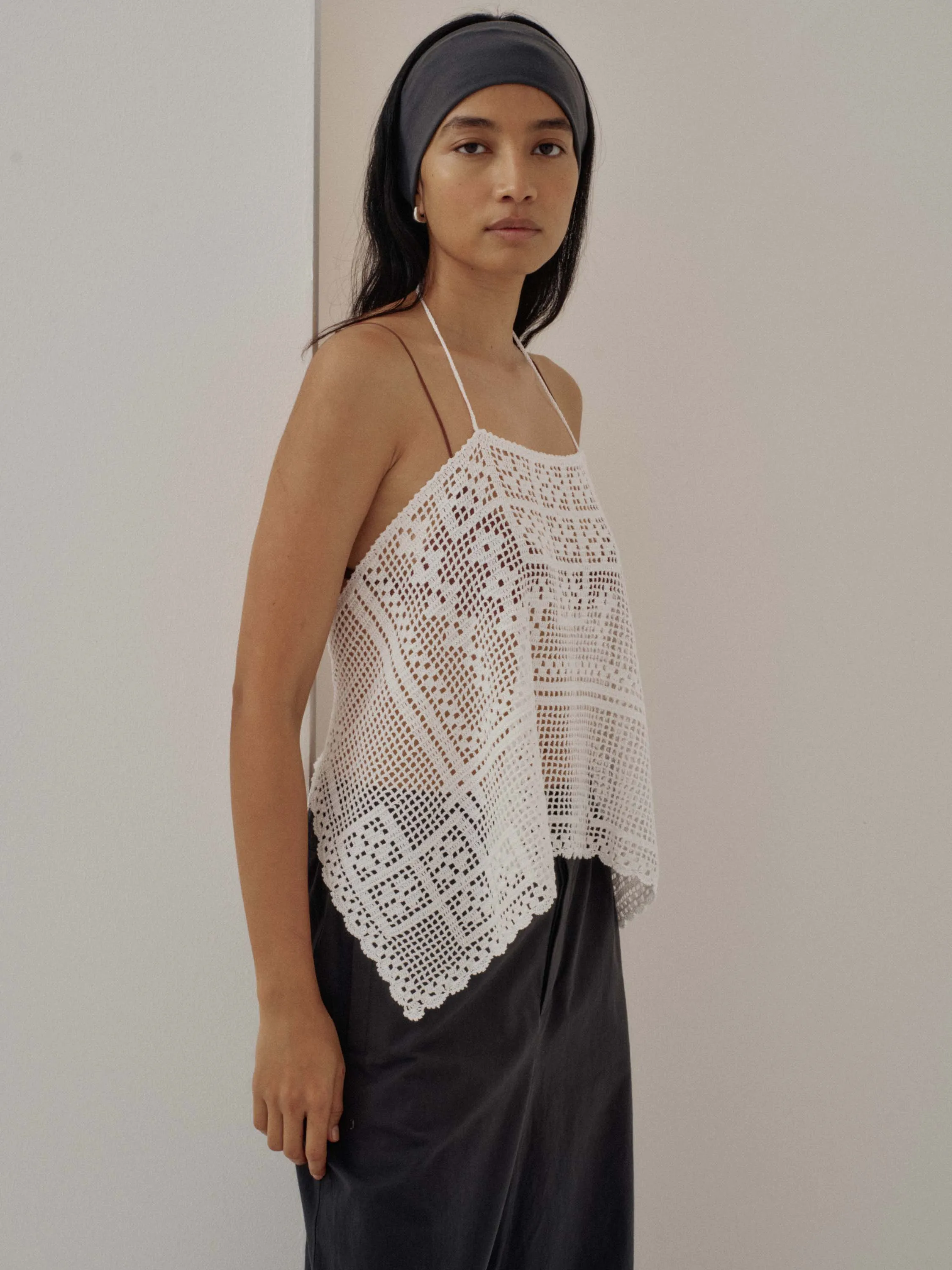 Us Pre Crochet Lace Camisole in White sold by Sayaka Davis product image thumbnail 3