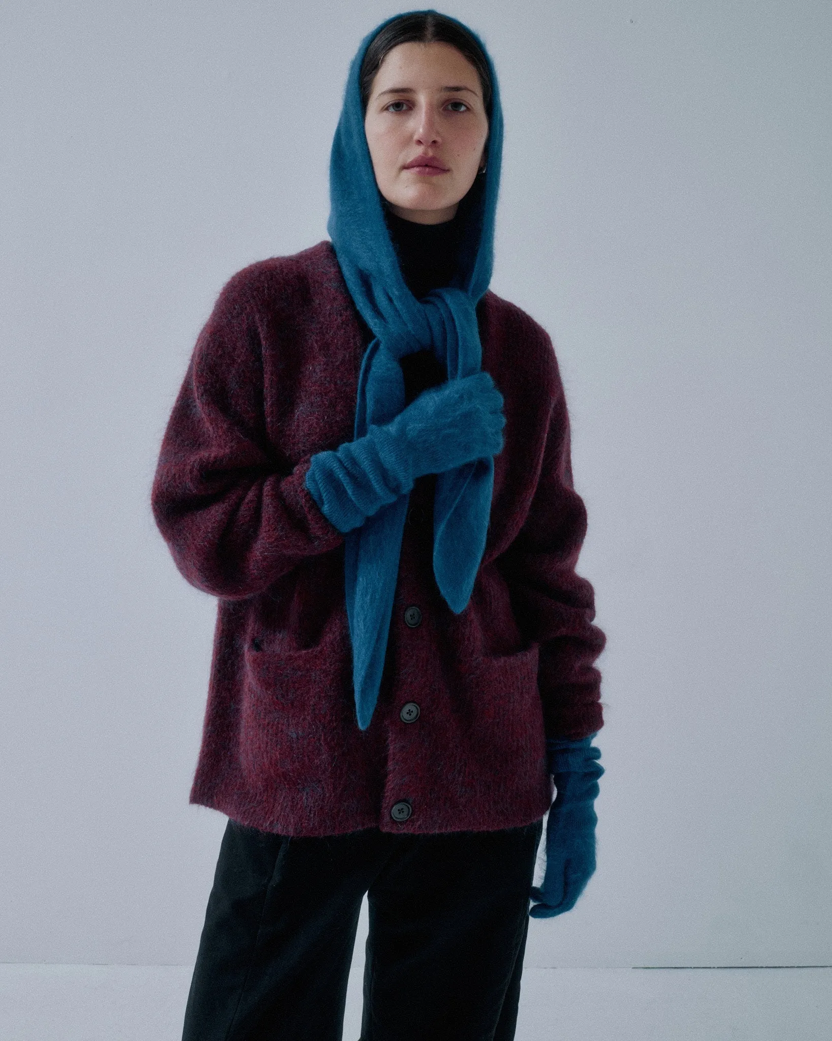 Cashmere Gloves in Cobalt sold by Sayaka Davis product image thumbnail 2
