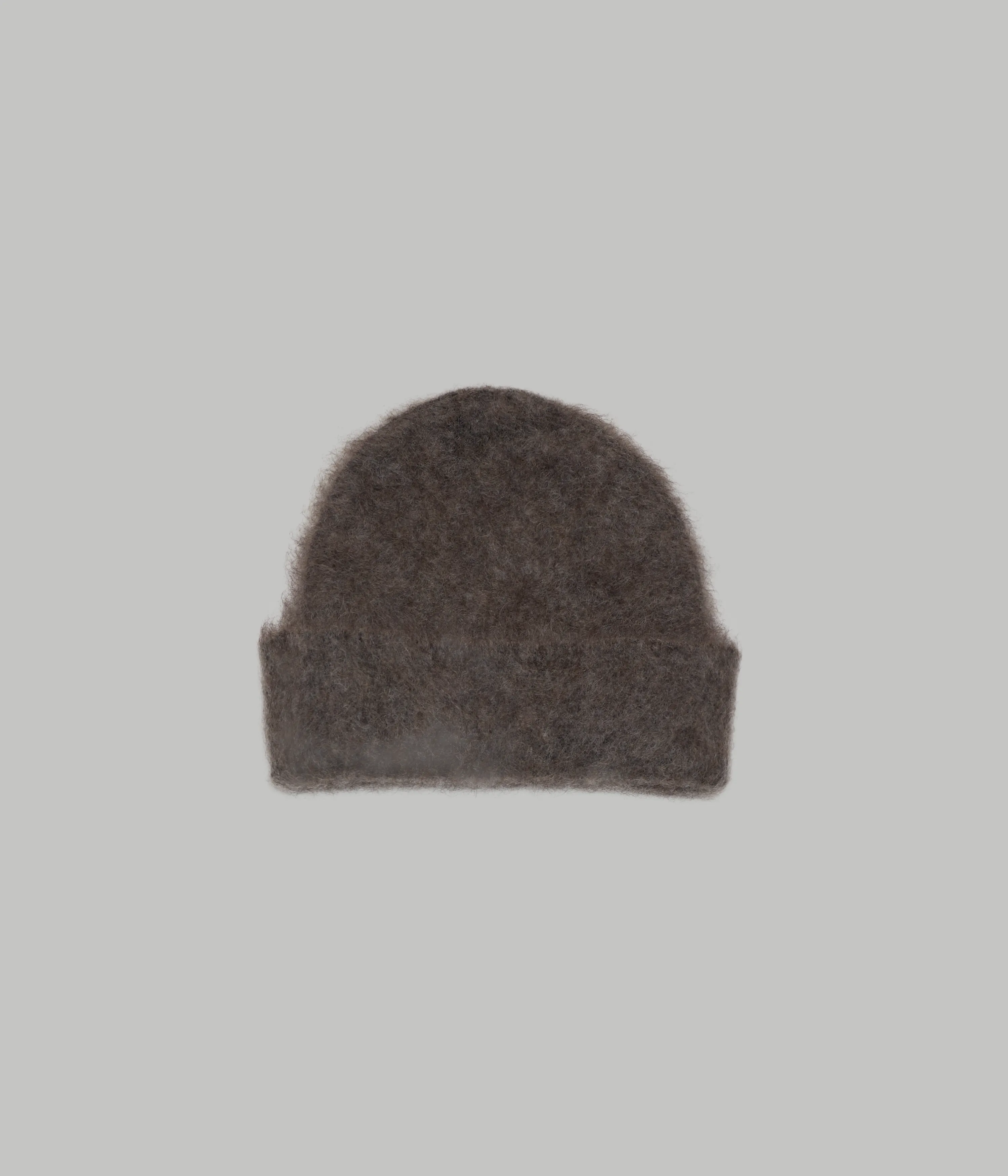 Brushed Mohair Beanie in Ash Brown sold by Sayaka Davis product image thumbnail 4