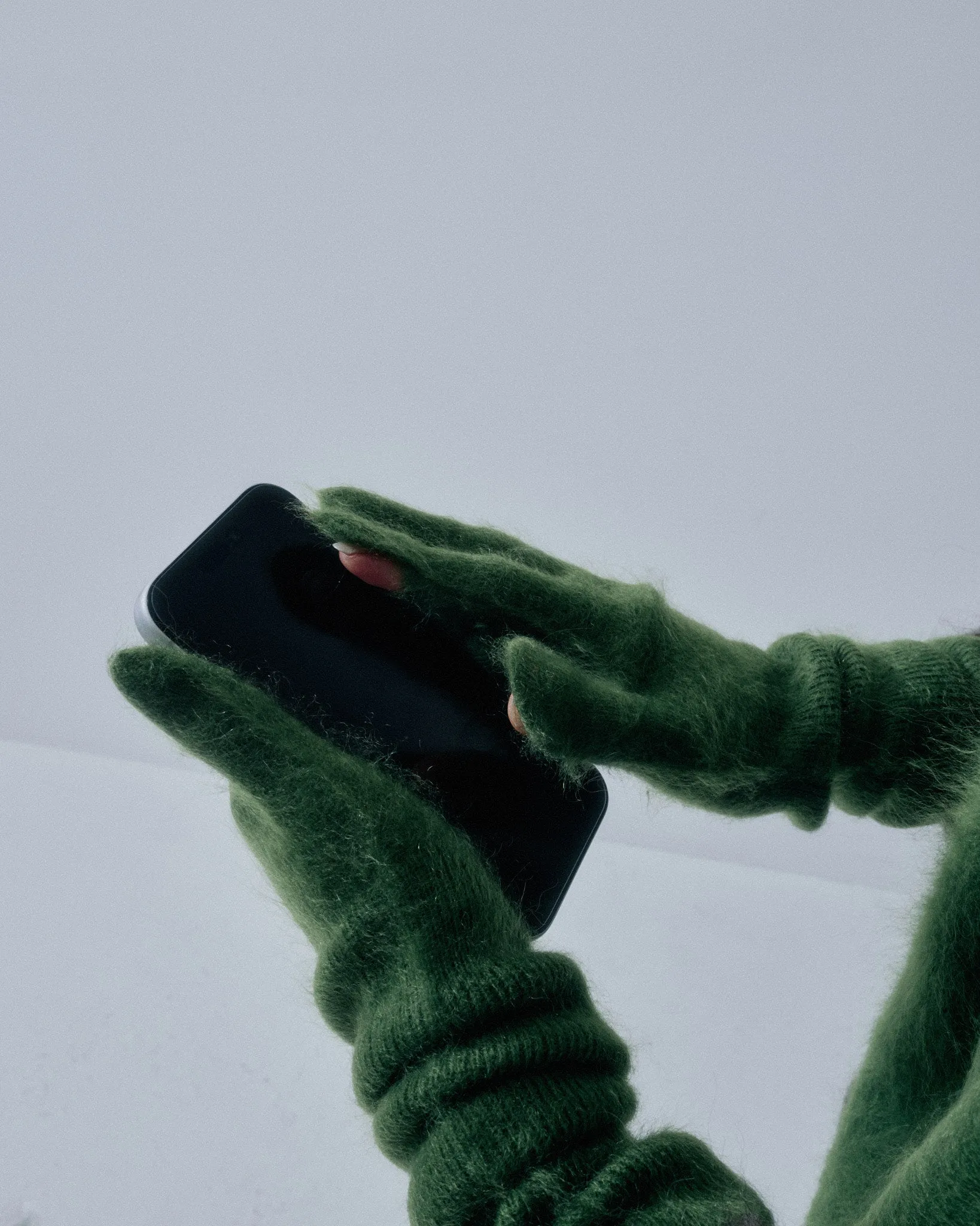 Cashmere Gloves in Cactus sold by Sayaka Davis product image thumbnail 3