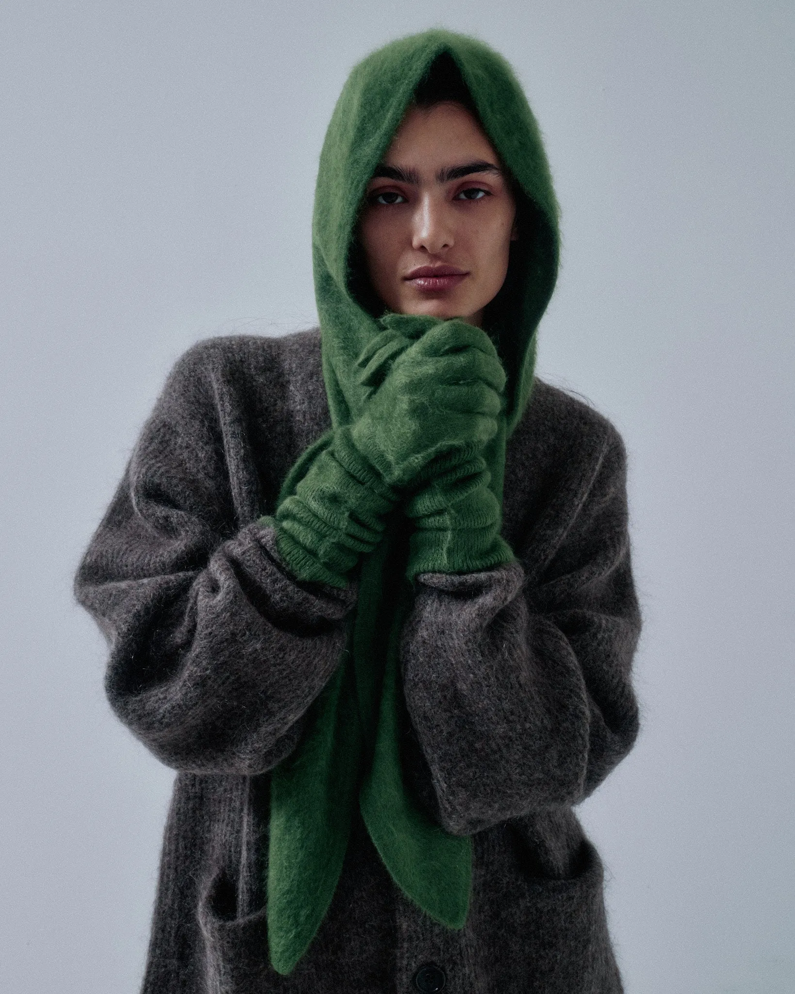 Cashmere Gloves in Cactus sold by Sayaka Davis