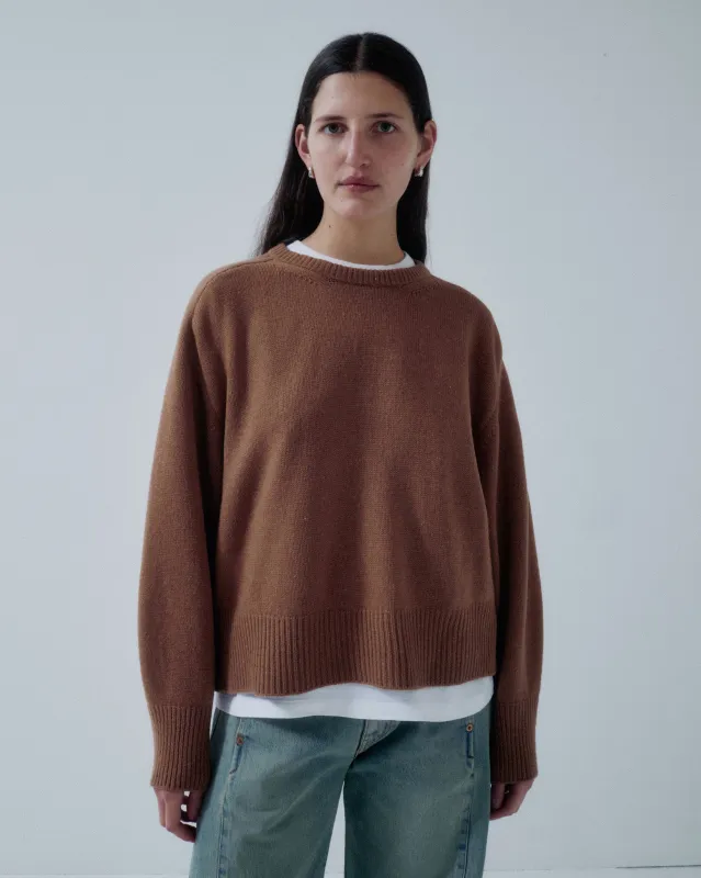 Balloon Sleeve Pullover in Latte made by Sayaka Davis