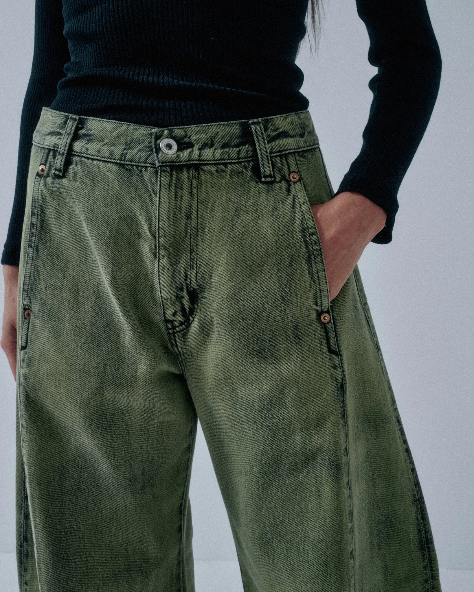 Barrel Denim in Cactus sold by Sayaka Davis product image thumbnail 5