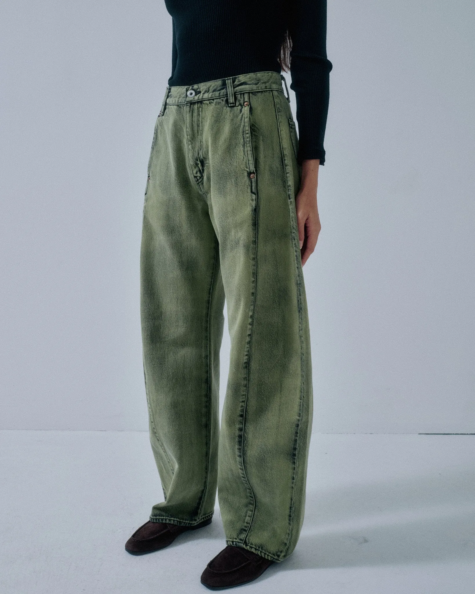 Barrel Denim in Cactus sold by Sayaka Davis product image thumbnail 2