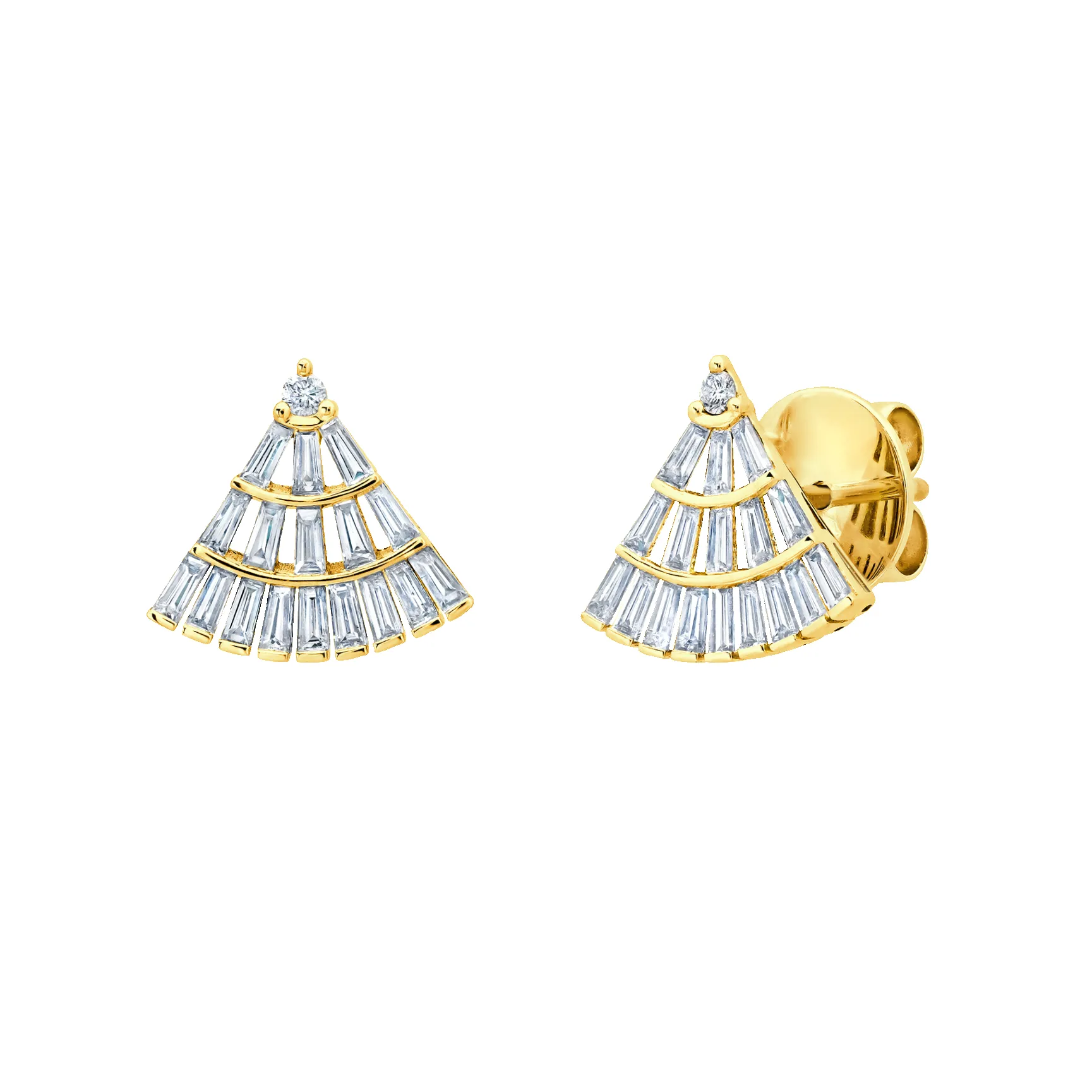 Apse Earrings with Baguette Diamonds sold by Gabriela Artigas product image thumbnail 2