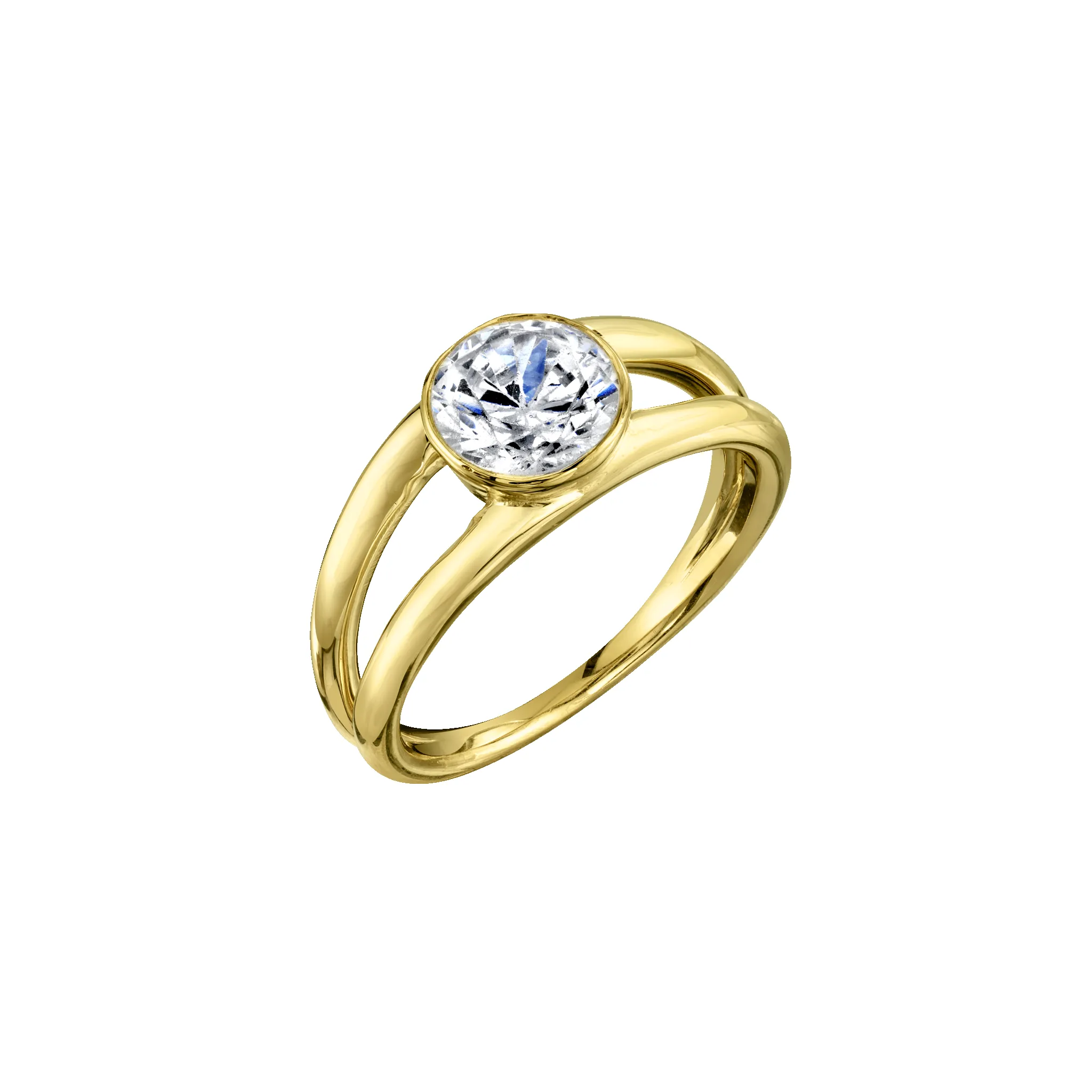 Double Eternal Ring with Round Diamond sold by Gabriela Artigas