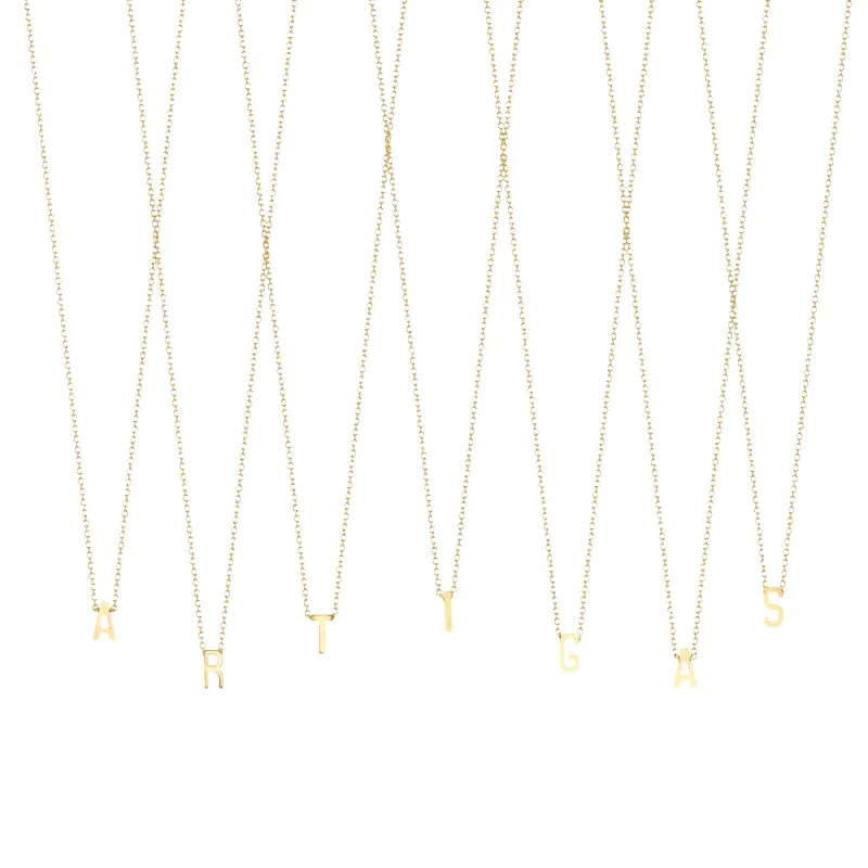 Initial Necklace made by Gabriela Artigas