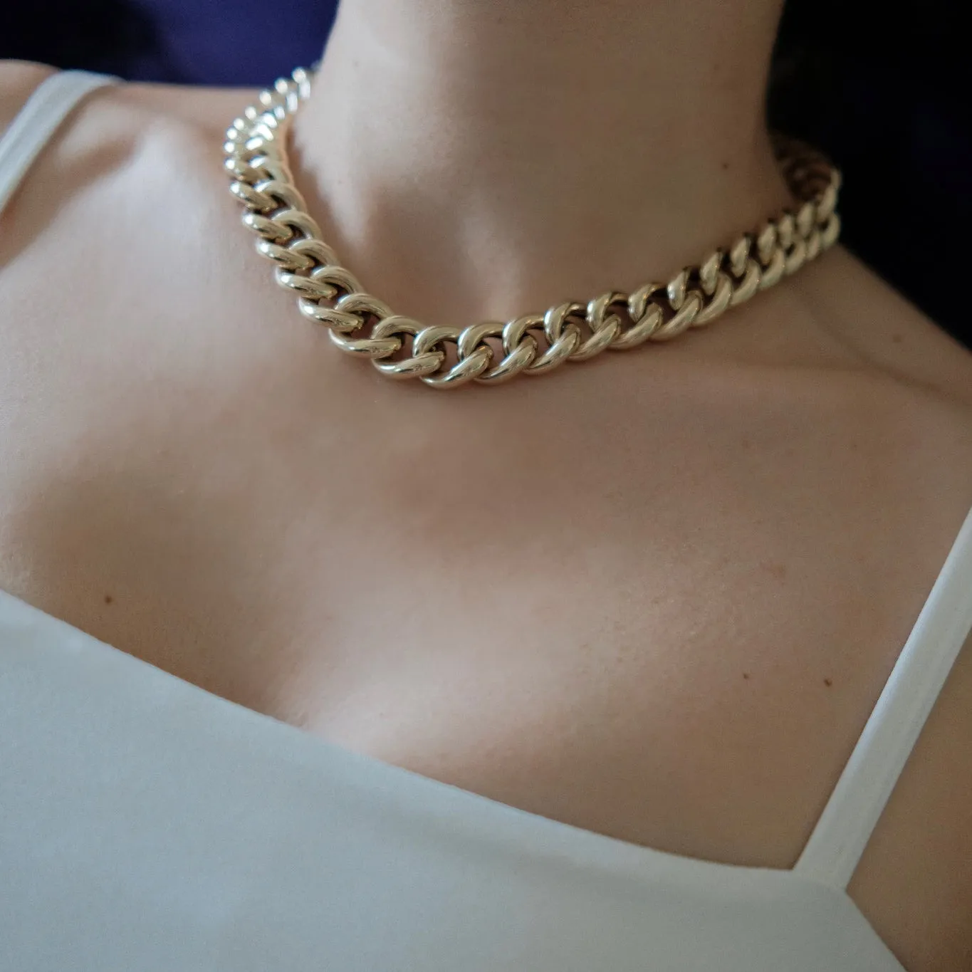 Fine Full Palma Necklace with Invisible Clasp sold by Gabriela Artigas