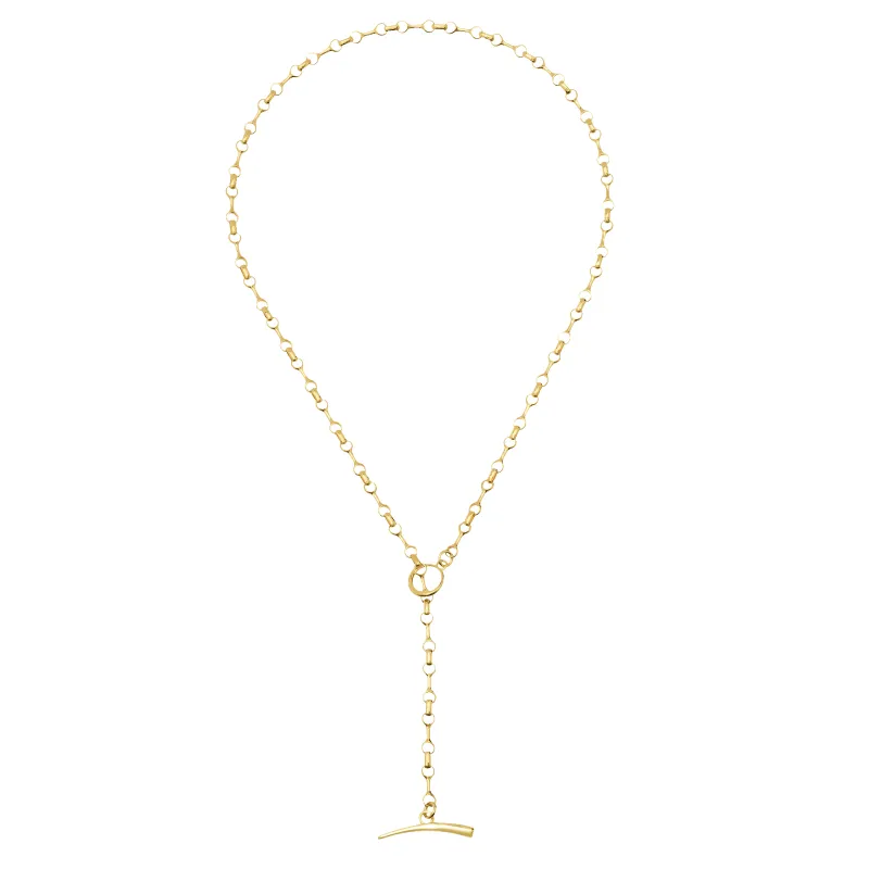 10 MM Double Beam Chain Necklace with Tusk Clasp made by Gabriela Artigas