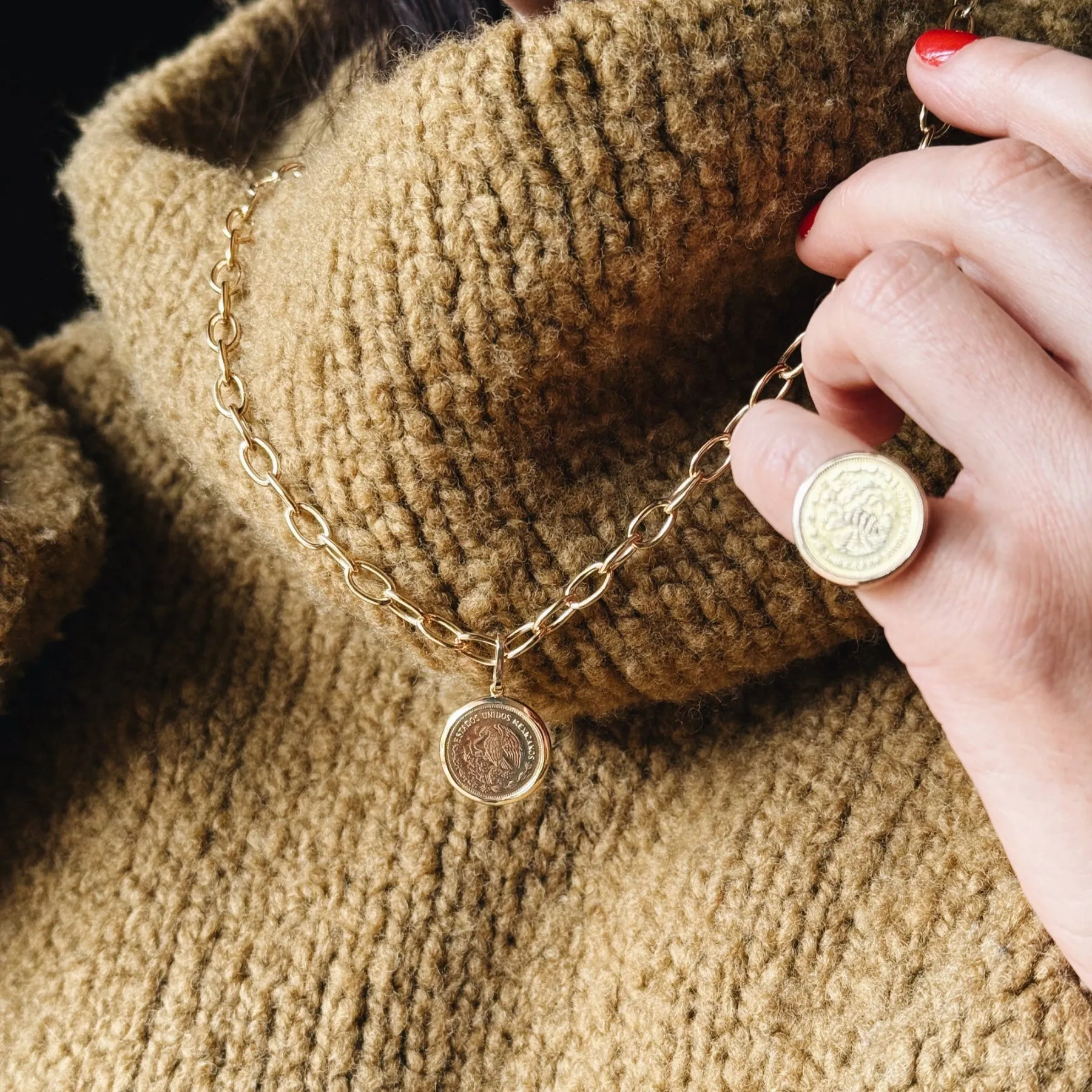 Fine Vintage Coin Pendant sold by Gabriela Artigas product image thumbnail 2