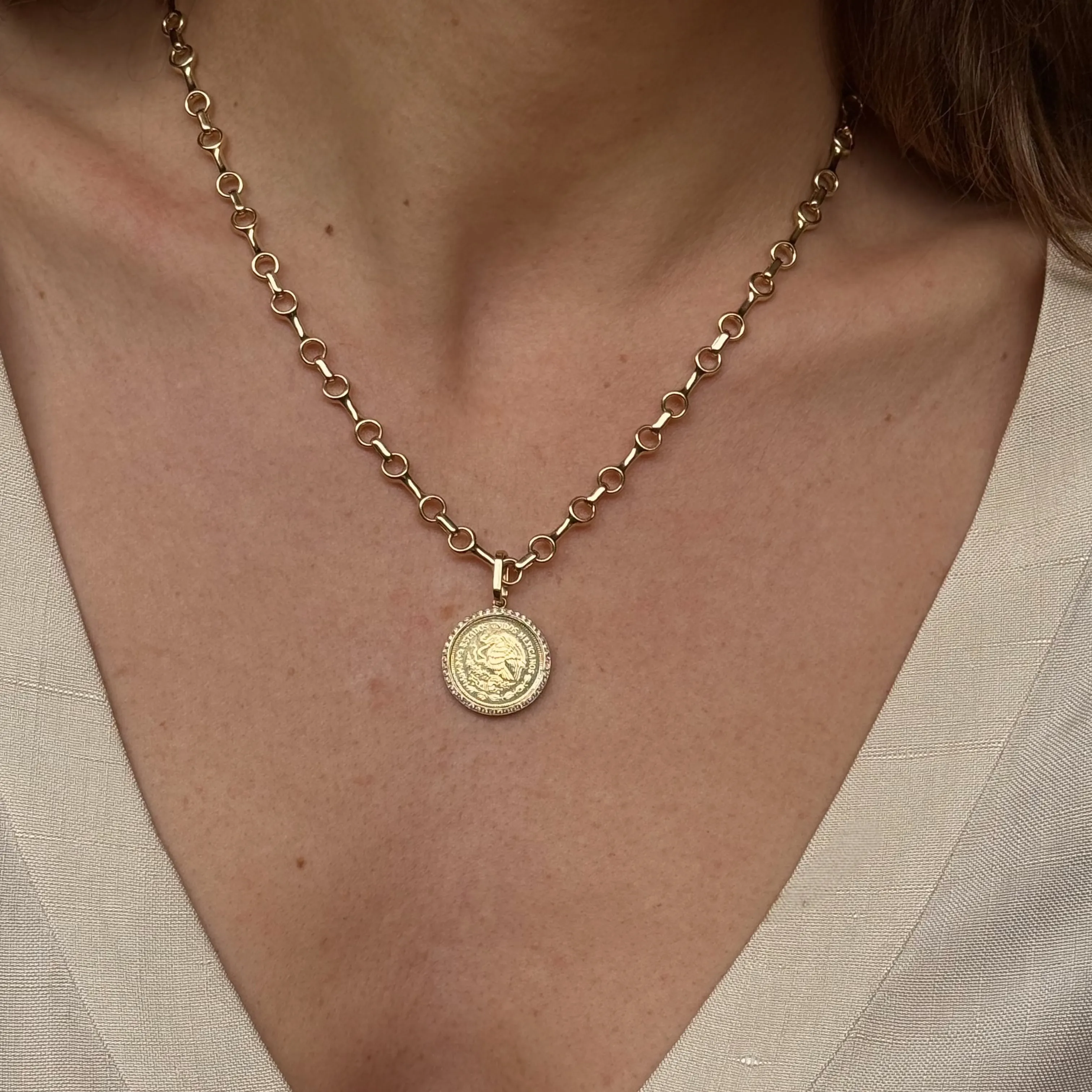 Vintage Mexican Coin Pendant sold by Gabriela Artigas