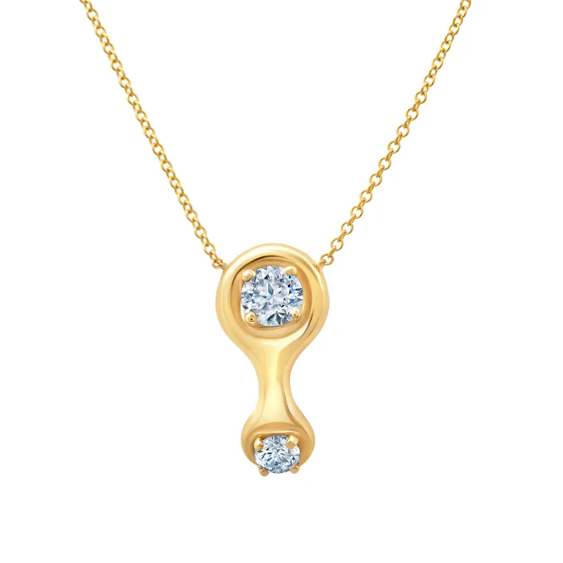 Ray Pendant with Double Diamonds. sold by Gabriela Artigas