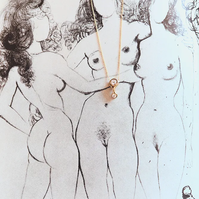 Ray Pendant with Double Diamonds. sold by Gabriela Artigas product image thumbnail 2