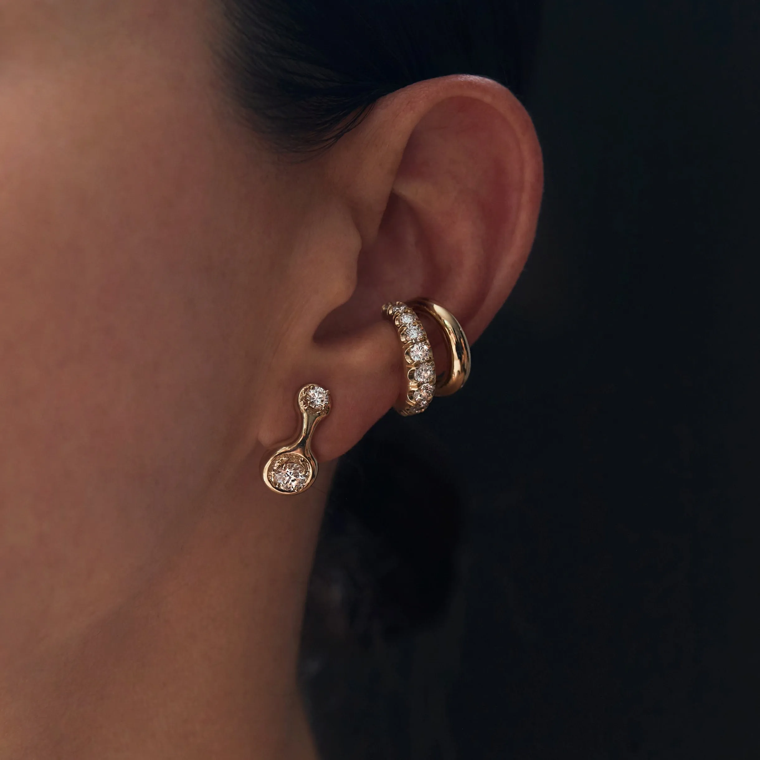 Ray Earrings with Diamonds sold by Gabriela Artigas product image thumbnail 2