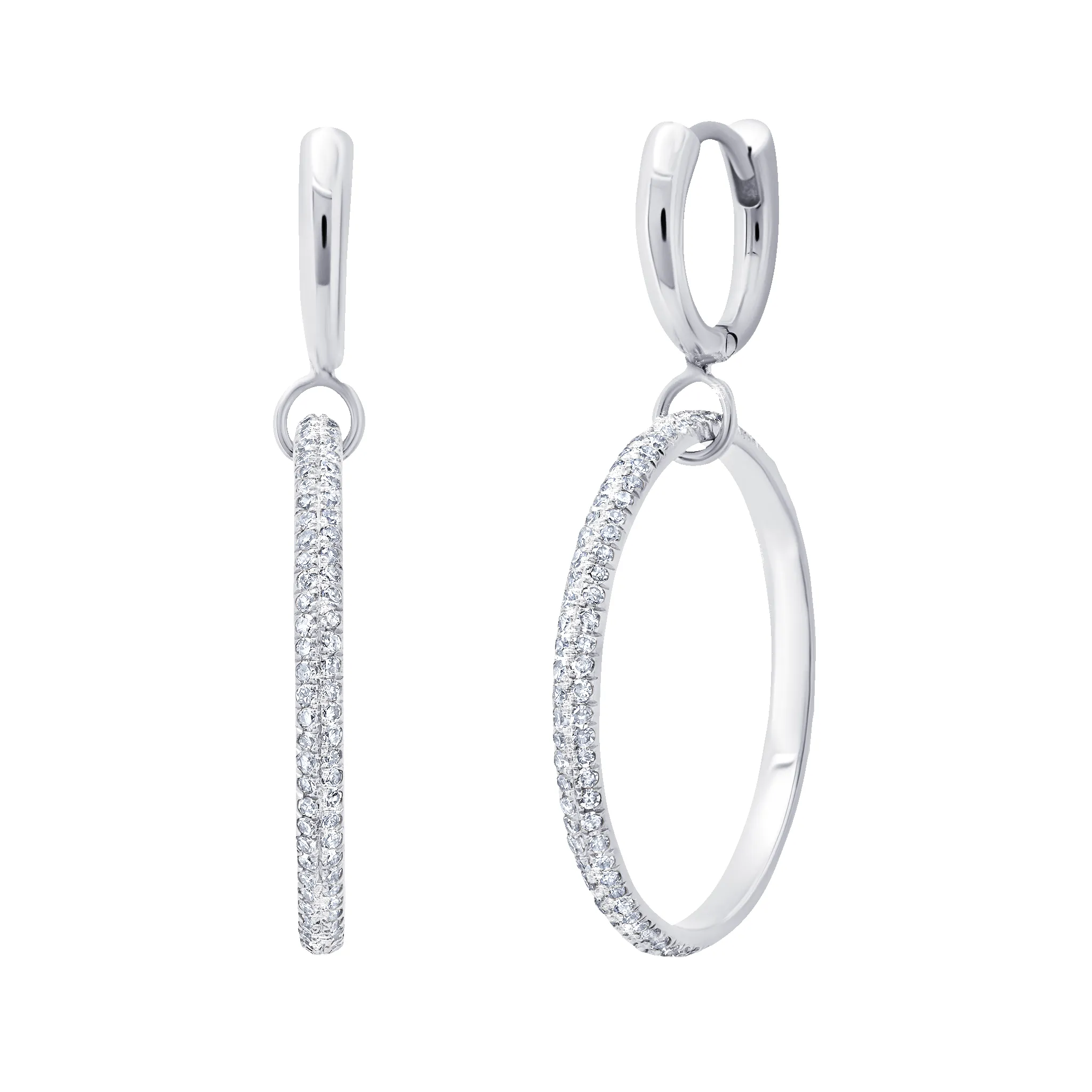 Axel Colmillo Huggie with White Pavé Diamonds sold by Gabriela Artigas product image thumbnail 2
