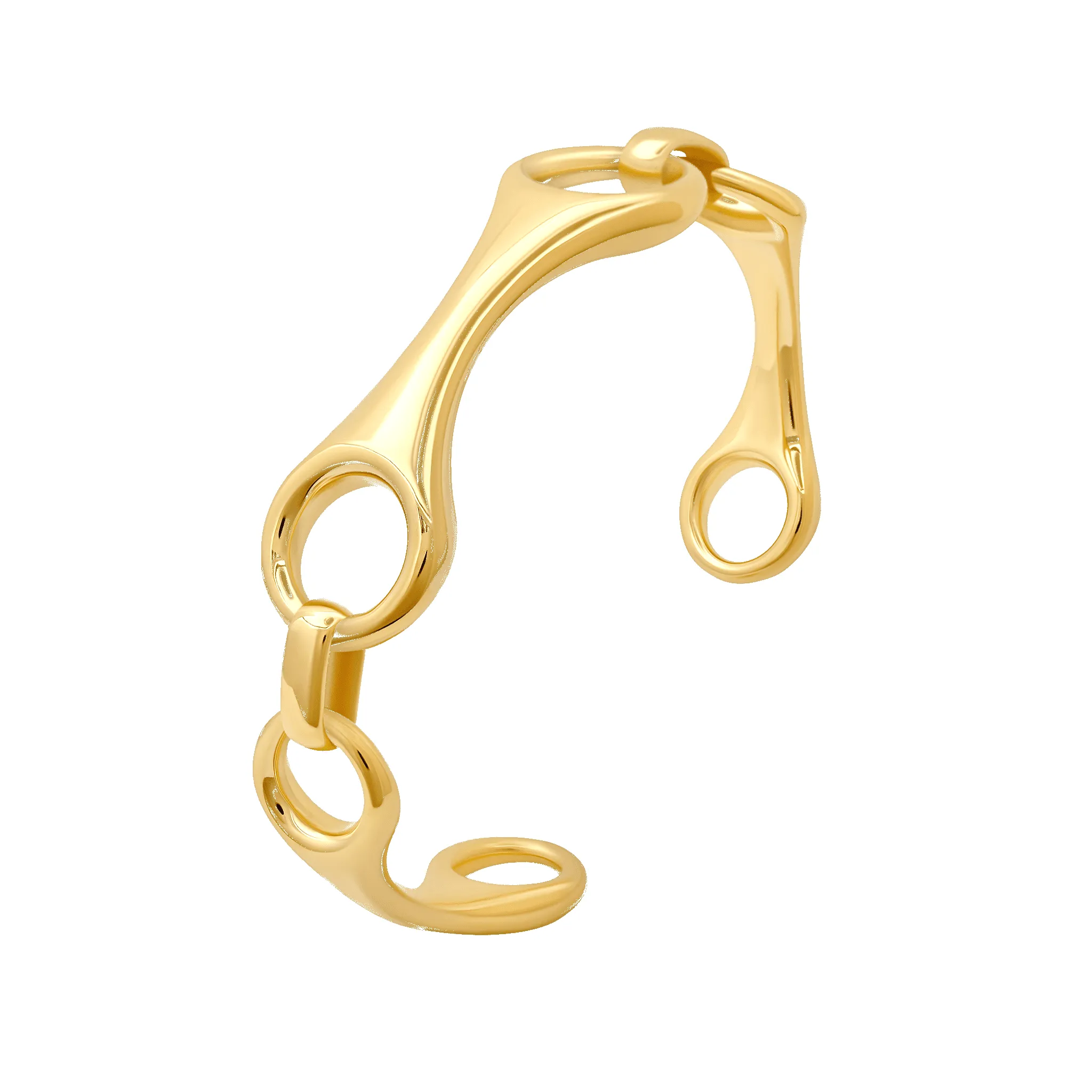 Triple Linked Fine Double Beam Cuff sold by Gabriela Artigas