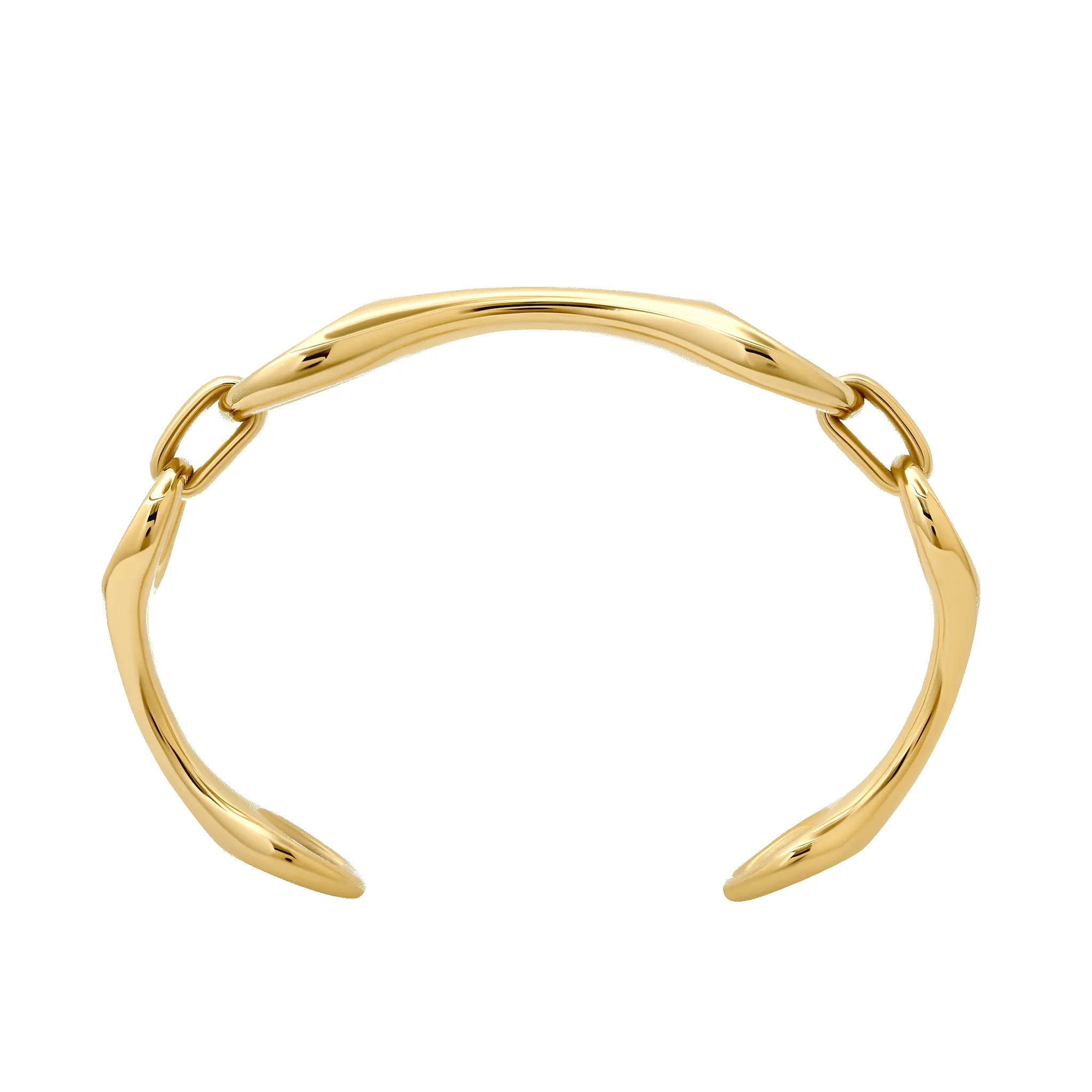 Triple Linked Fine Double Beam Cuff sold by Gabriela Artigas product image thumbnail 4