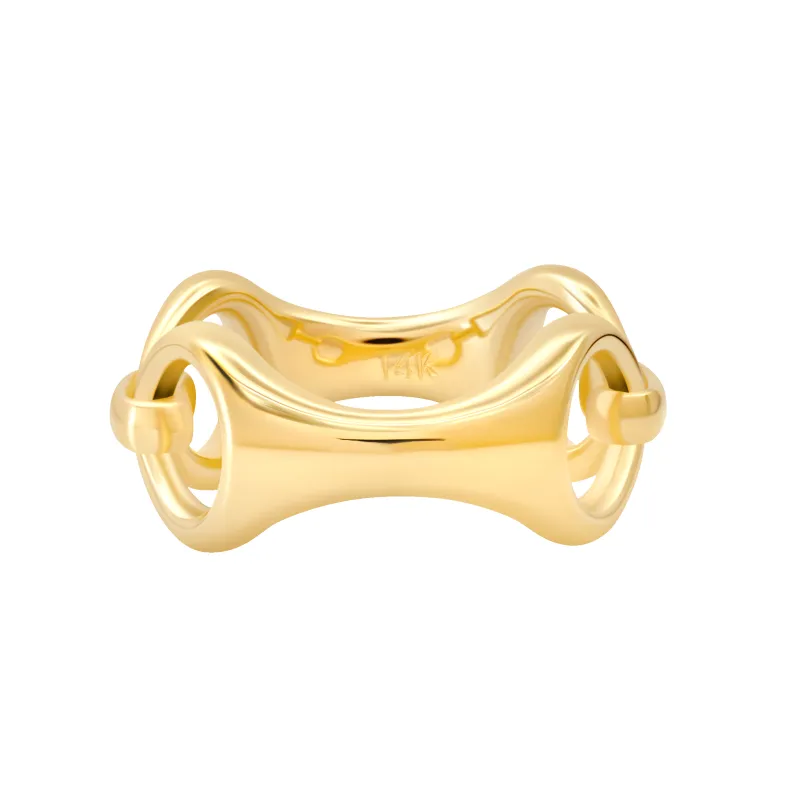 20 MM Fine Beam Link Ring made by Gabriela Artigas