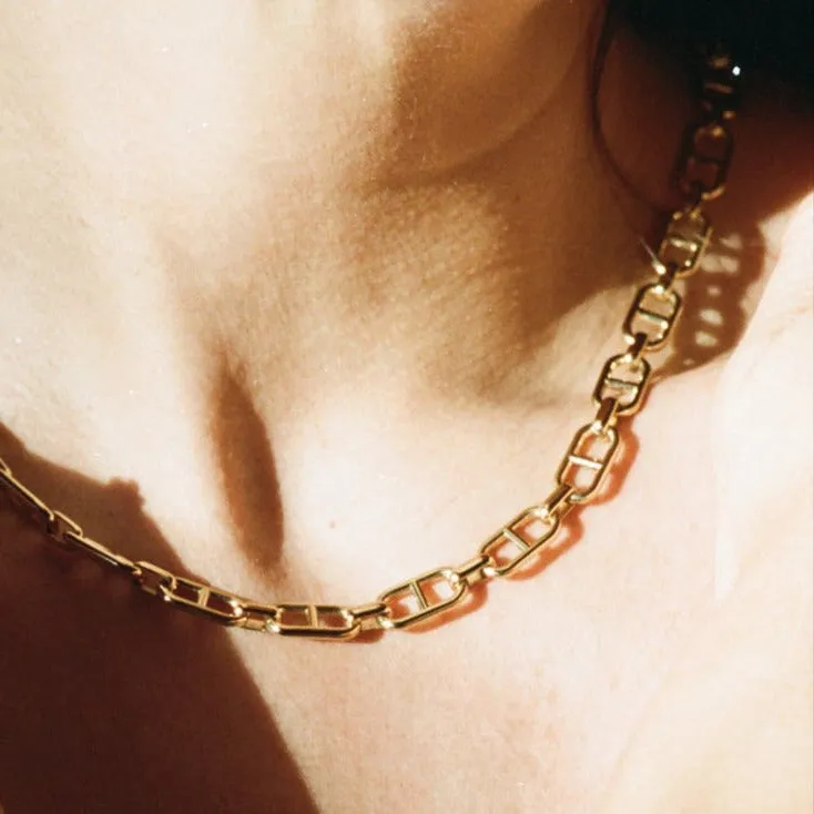 Fine Stirrup Chain Necklace with Tusk Clasp sold by Gabriela Artigas product image thumbnail 2