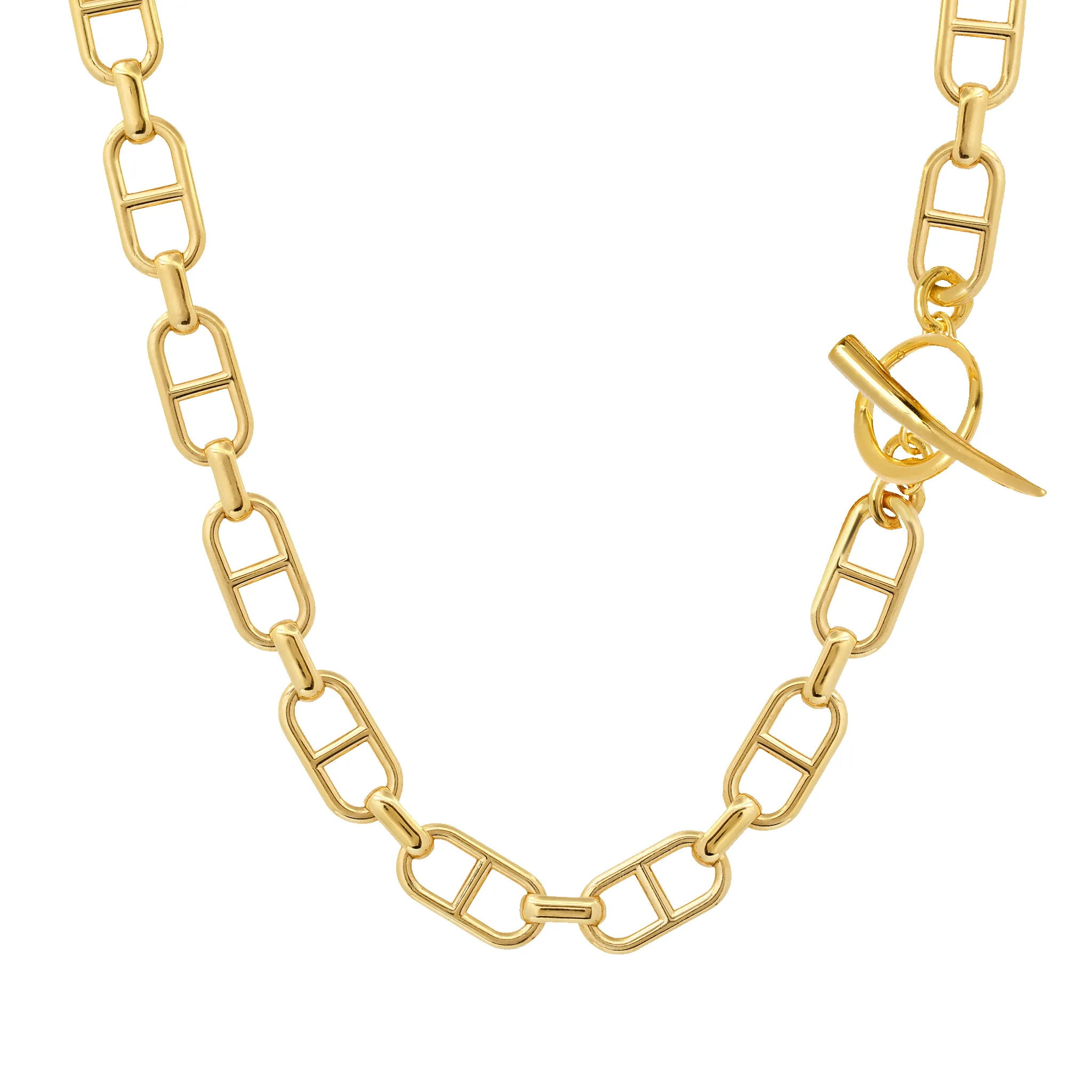 Fine Stirrup Chain Necklace with Tusk Clasp sold by Gabriela Artigas product image thumbnail 3