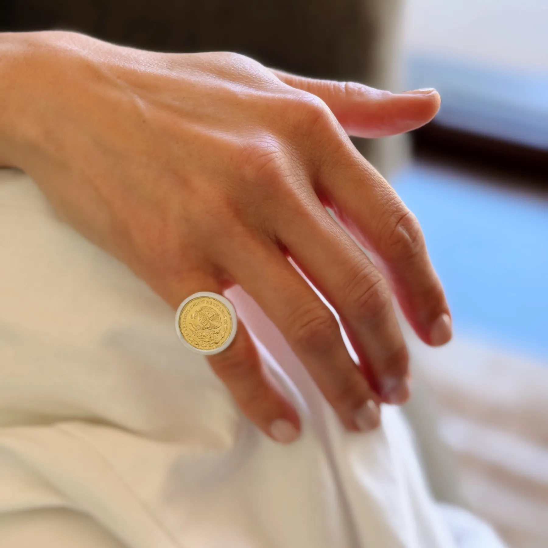Vintage Mexican Coin Ring sold by Gabriela Artigas