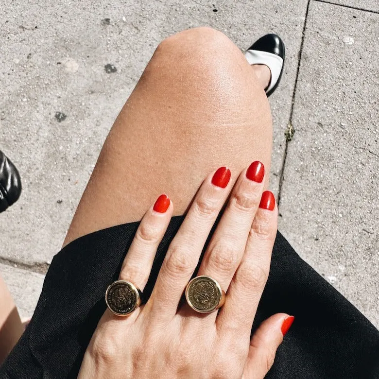 Vintage Mexican Coin Ring sold by Gabriela Artigas product image thumbnail 5