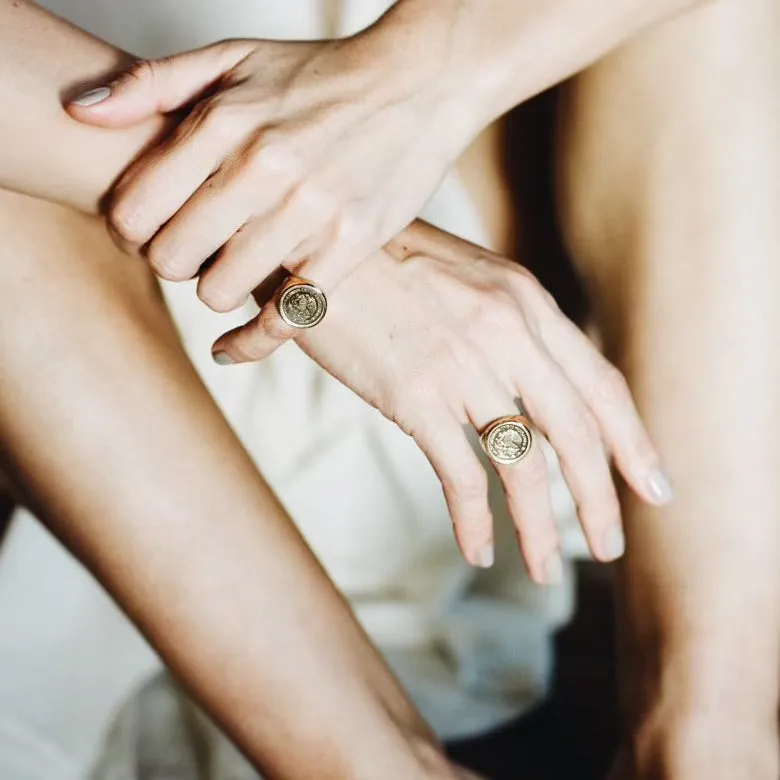 Vintage Mexican Coin Ring sold by Gabriela Artigas product image thumbnail 3