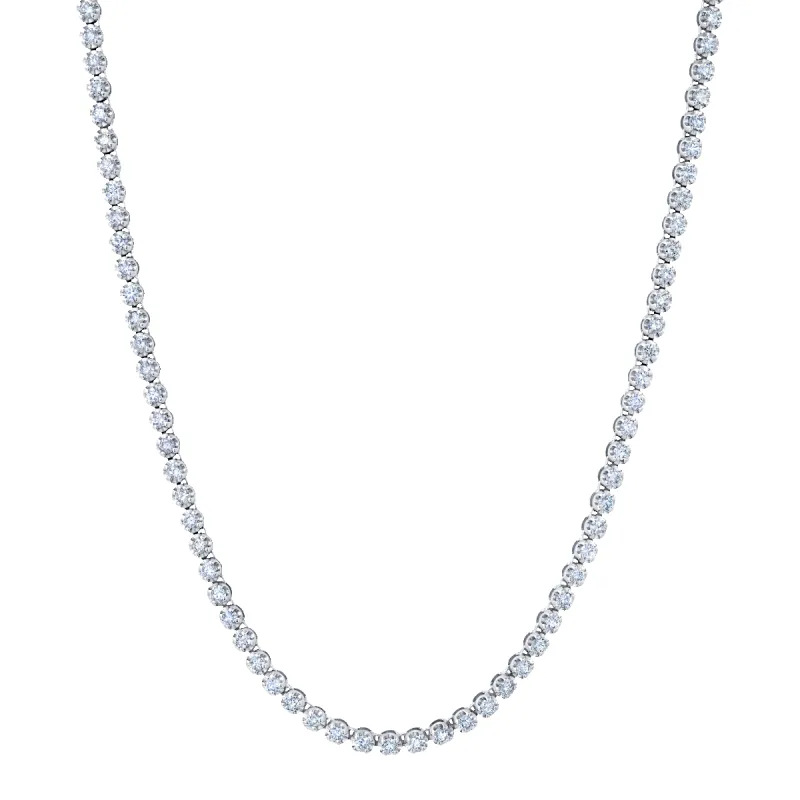 Small Tennis Necklace made by Gabriela Artigas