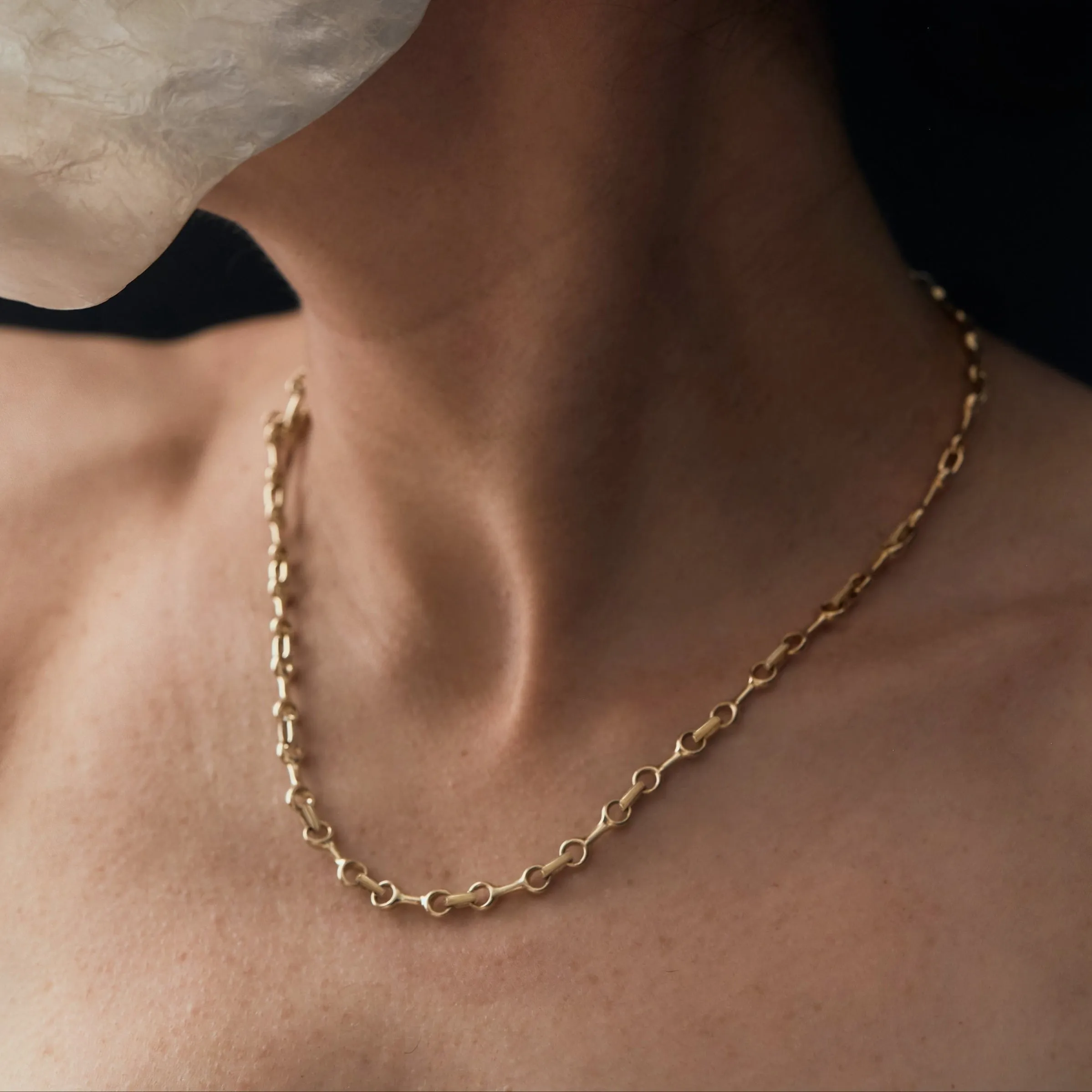15 MM Double Beam Chain Necklace with Tusk Clasp sold by Gabriela Artigas product image thumbnail 2