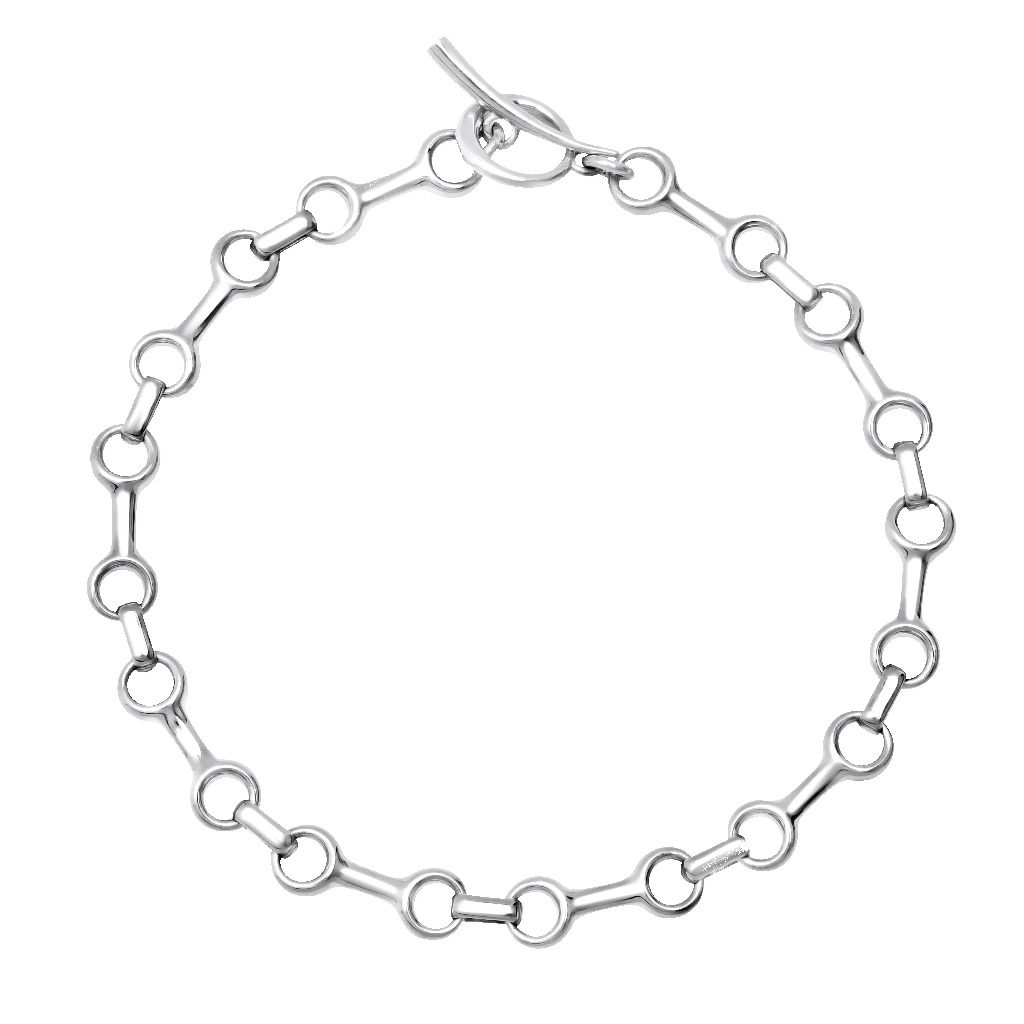 15 MM Double Beam Chain Bracelet with Tusk Clasp sold by Gabriela Artigas