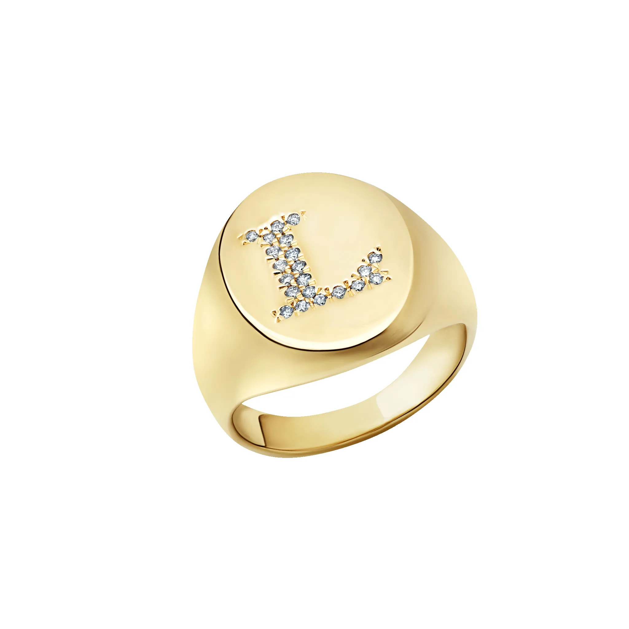 Fine Large Disc Signet Ring sold by Gabriela Artigas product image thumbnail 3